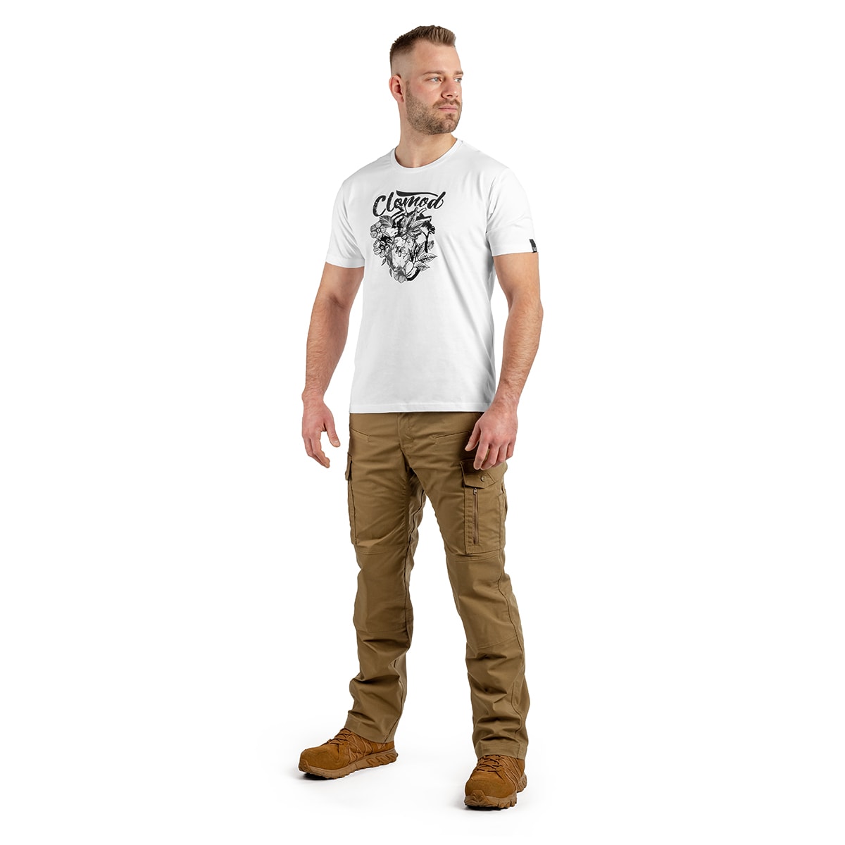 Футболка T-Shirt Pentagon Clomod Flower Heart - White