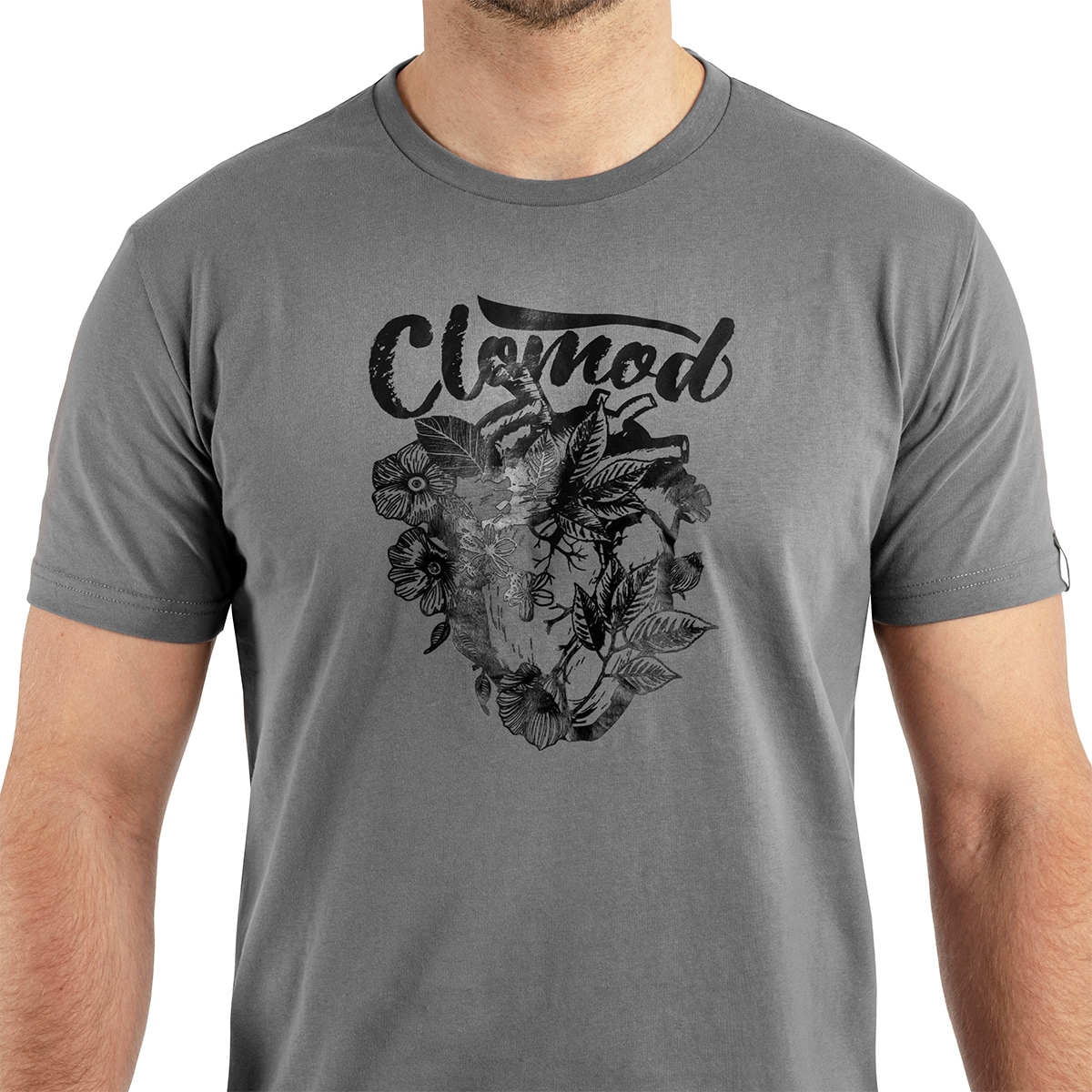 Koszulka T-shirt Pentagon CloMod Flower Heart - Wolf Grey