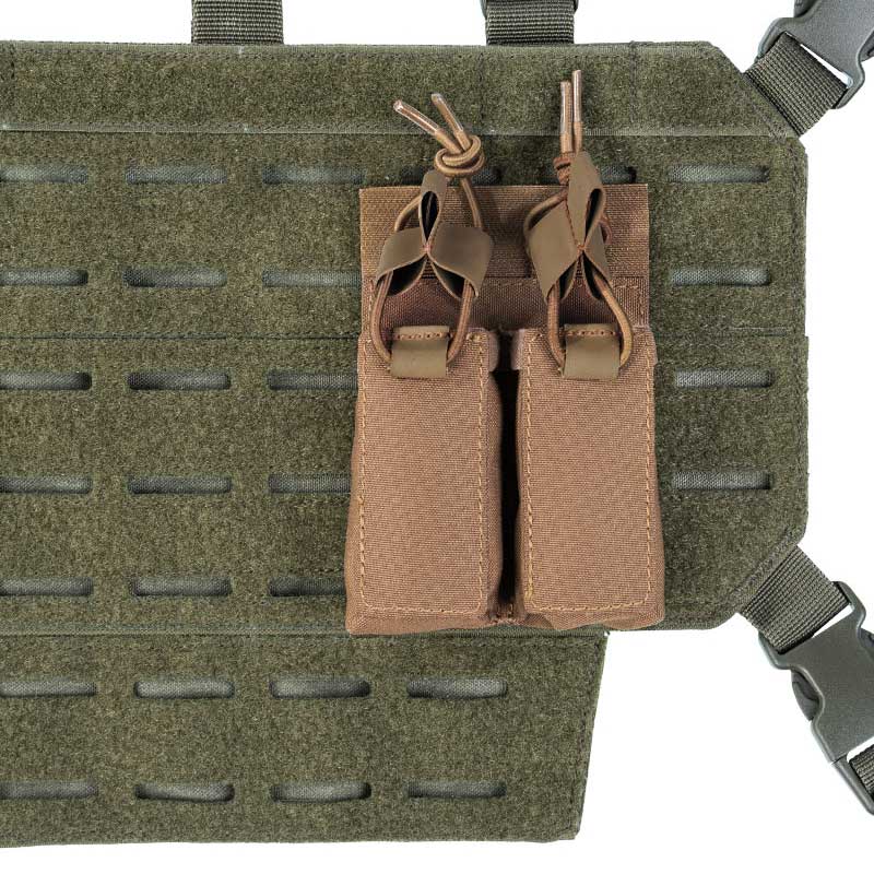 Ładownica Mil-Tec Double Magazine Pouch Hook & Loop Backside na 2 magazynki - Dark Coyote