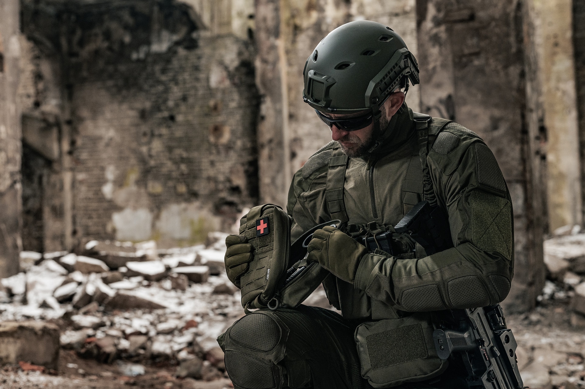 Bluza Mil-Tec Combat Shirt Chimera - Olive