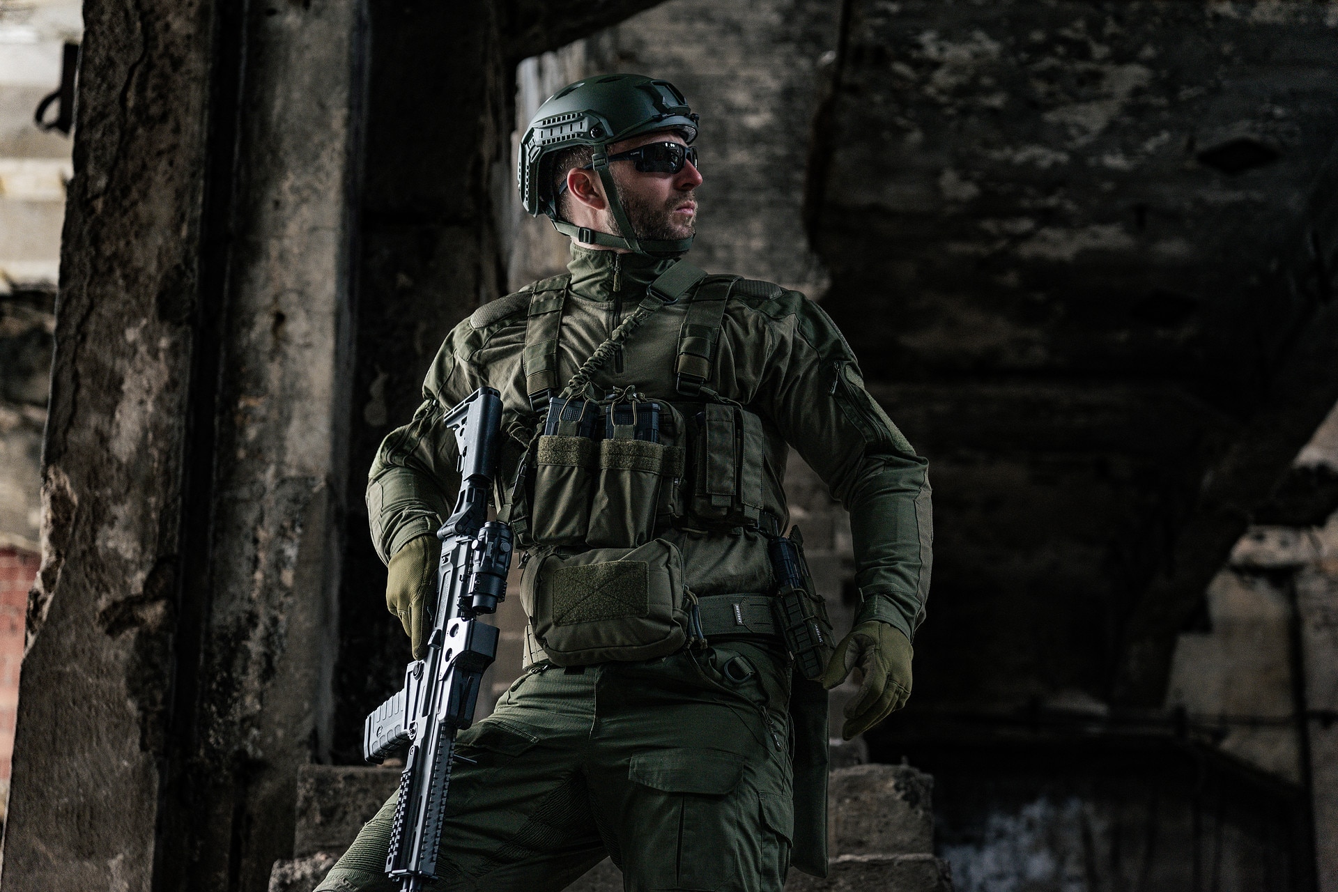 Bluza Mil-Tec Combat Shirt Chimera - Olive