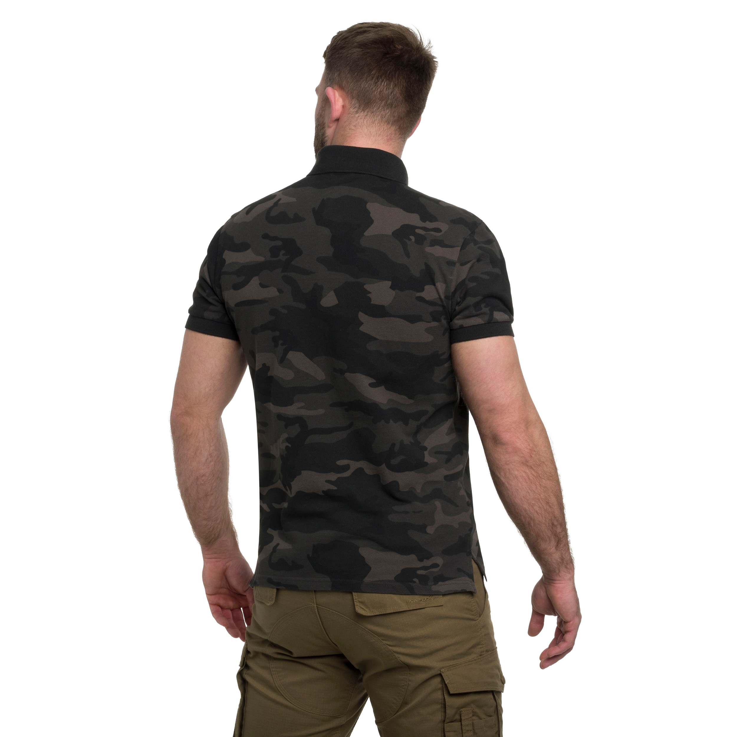 Koszulka polo Mil-Tec Prewash - Dark Camo
