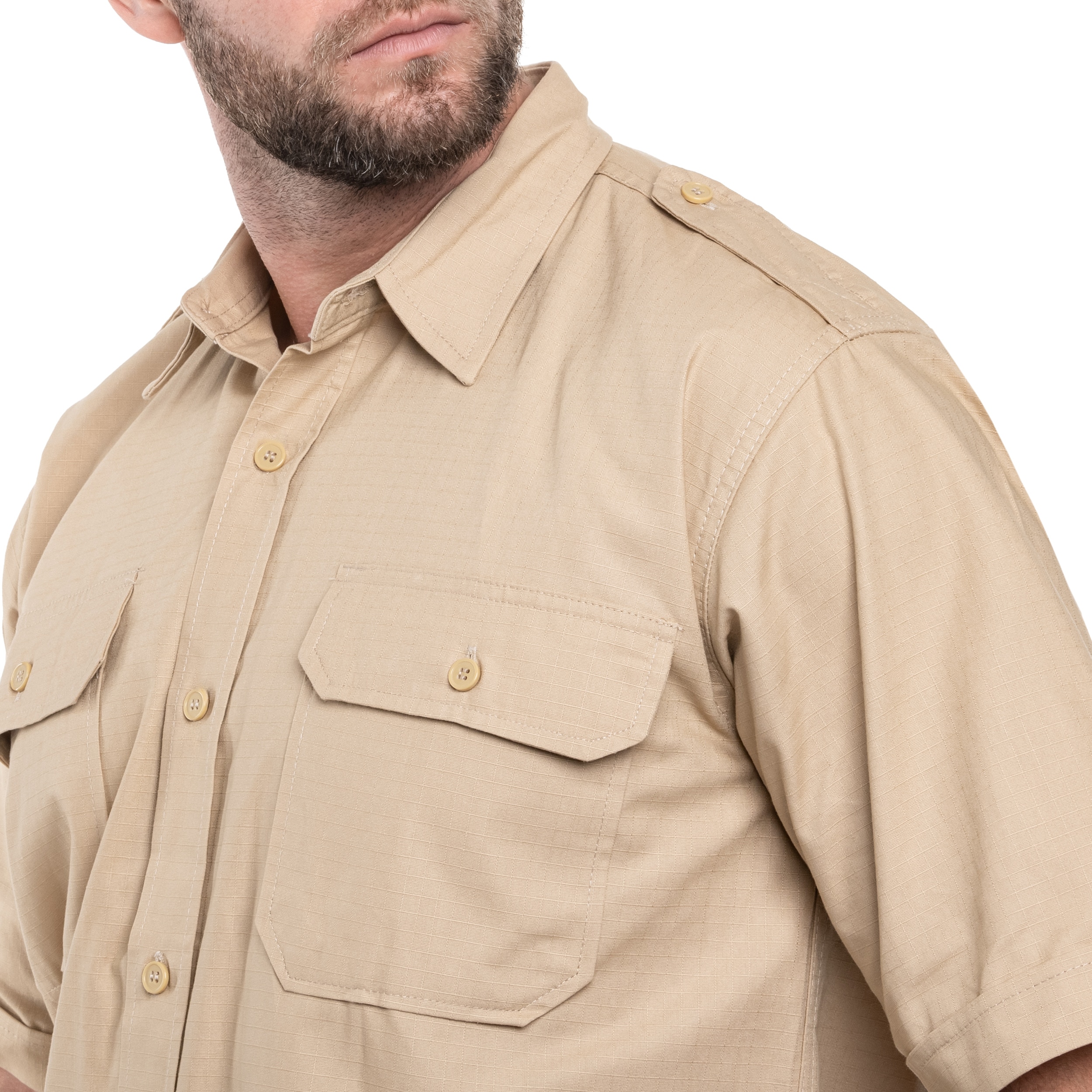 Koszula Mil-Tec Tropical Rip-Stop Short Sleeve - Khaki