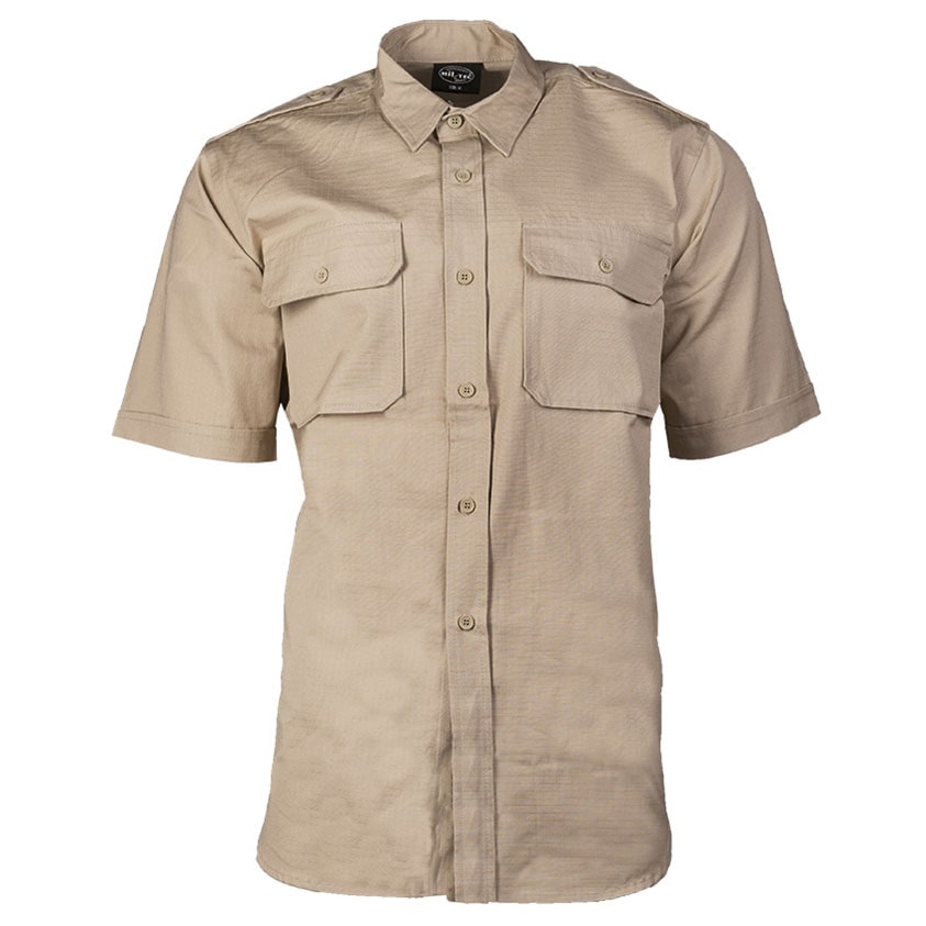 Koszula Mil-Tec Tropical Rip-Stop Short Sleeve - Khaki