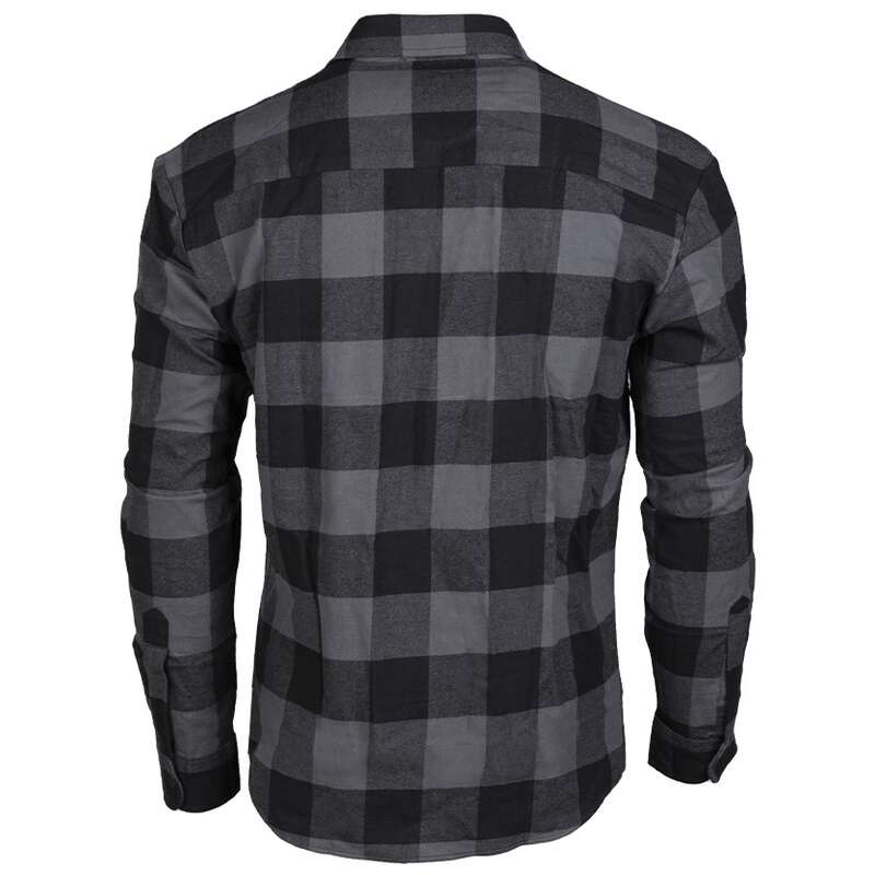 Koszula Mil-Tec Flannel Shirt Light - Black/Gray D/R
