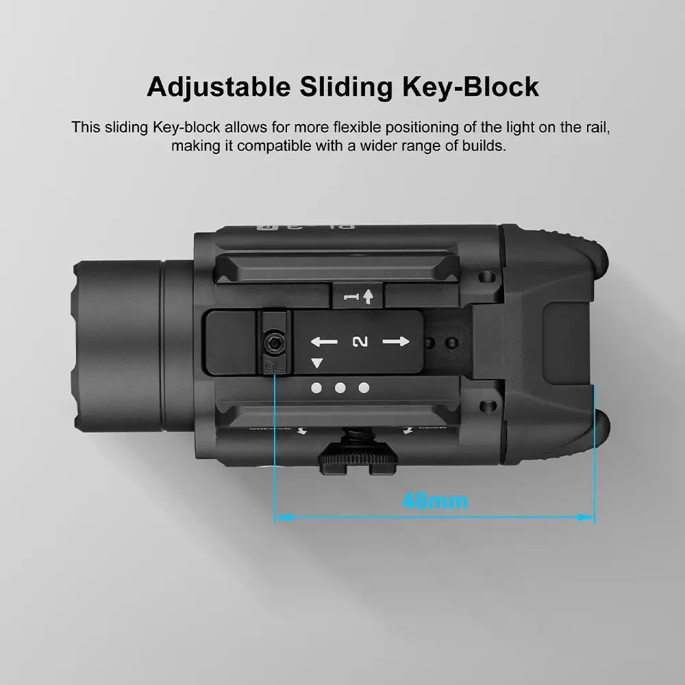 Olight PL-3R Valkyrie Black weapon flashlight - 1500 lumens