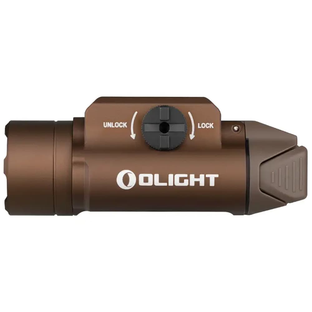 Latarka na broń Olight PL-3R Valkyrie Desert Tan - 1500 lumenów