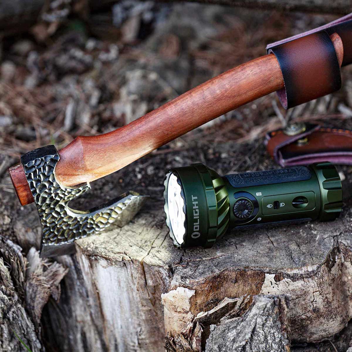 Latarka akumulatorowa Olight Marauder Mini Olive Drab Green - 7000 lumenów, zasięg 600 m