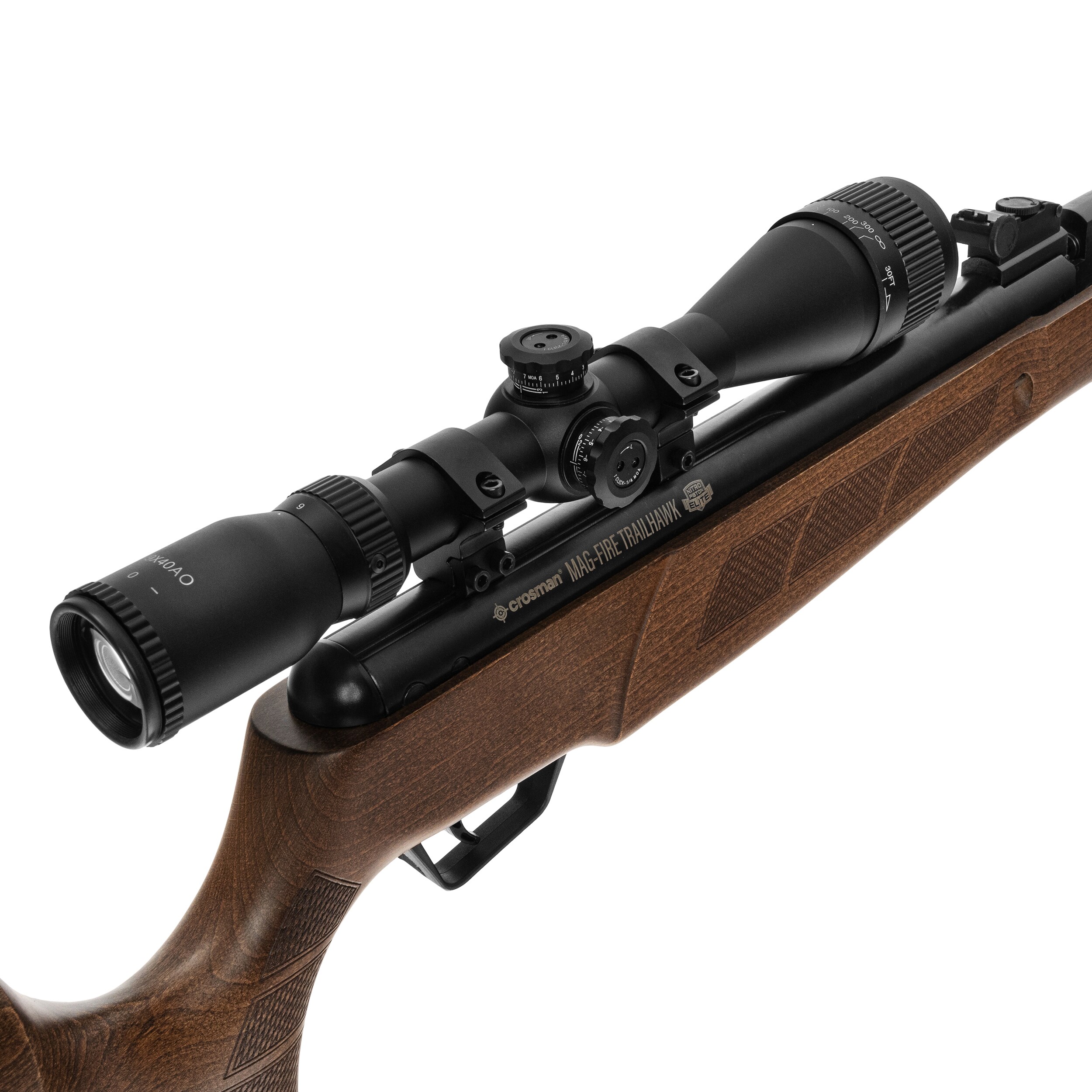 Пневматична гвинтівка Crosman Mag-Fire Trailhawk 4,5 мм з оптичним прицілом 3-9x40