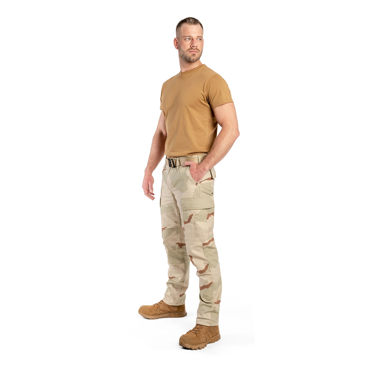 Spodnie wojskowe Mil-Tec Teesar RipStop BDU Slim Fit - US Desert
