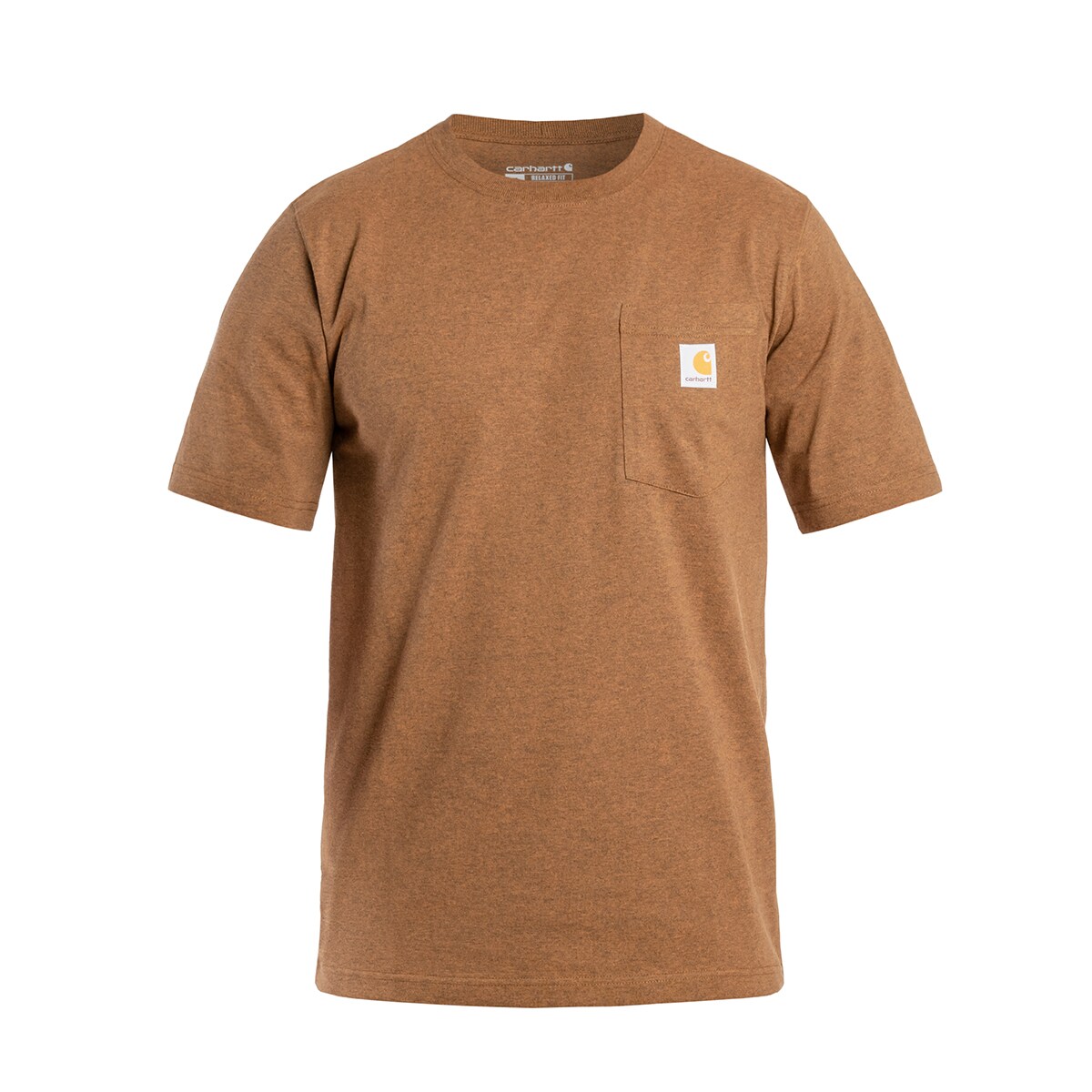Koszulka T-Shirt Carhartt K87 Pocket - Oiled Walnut Heather