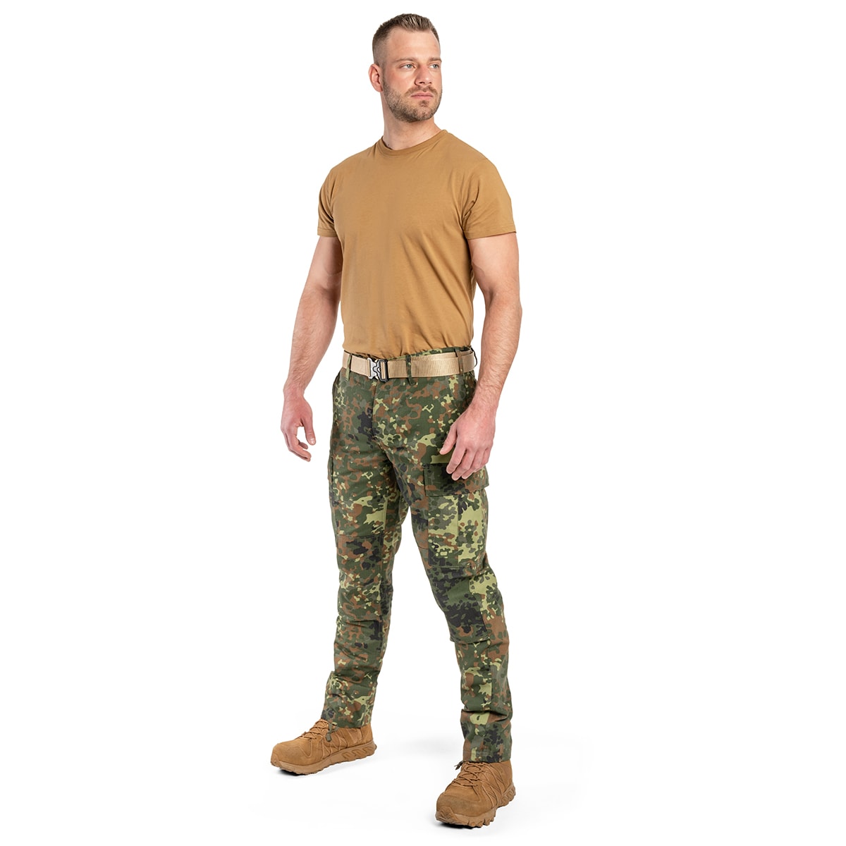 Spodnie wojskowe Mil-Tec Teesar Rip-Stop BDU Slim Fit - Flecktarn