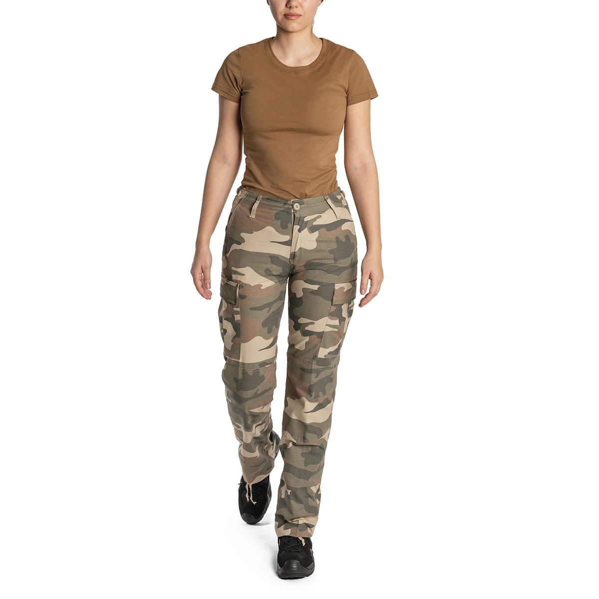 Spodnie damskie Brandit Cargo BDU Rip-Stop - Light Woodland