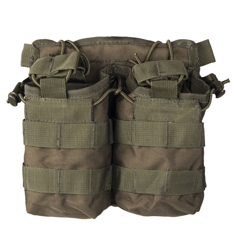 Ładownica Mil-Tec Open Top Double Magazine Pouch na 2 magazynki AK/M4 - Olive 