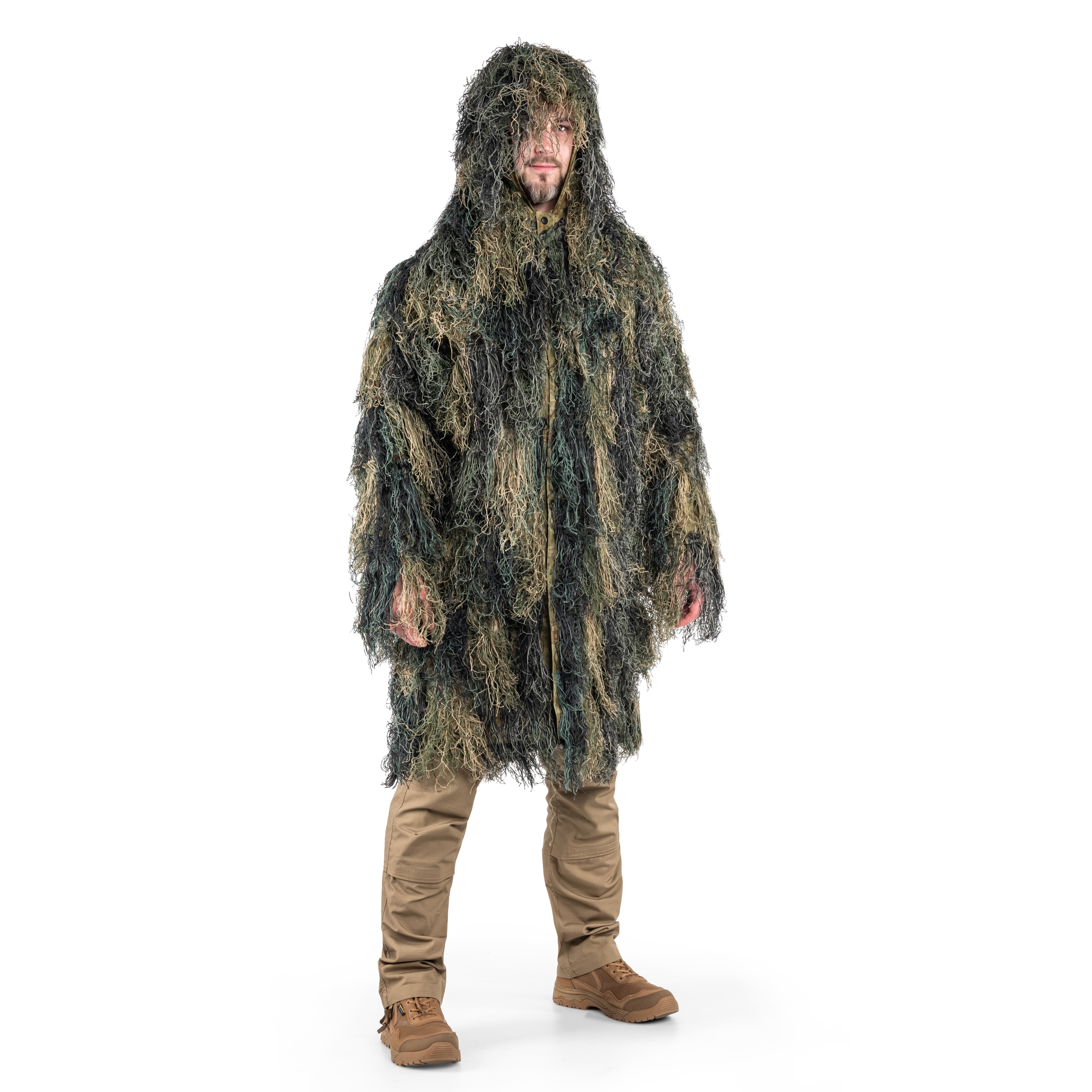 Маскувальний костюм Mil-Tec Parka Ghillie Anti Fire Pro - Woodland