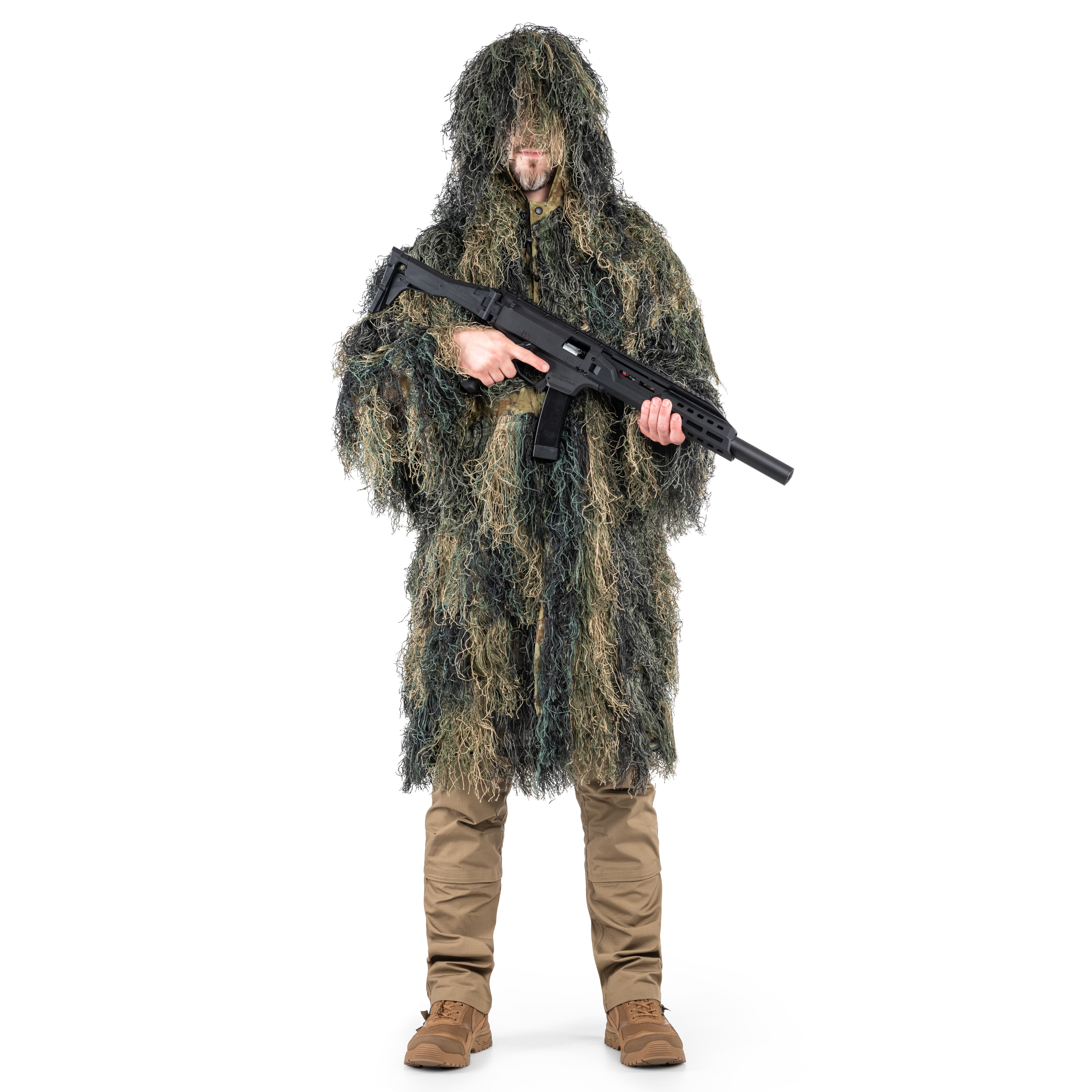 Маскувальний костюм Mil-Tec Parka Ghillie Anti Fire Pro - Woodland
