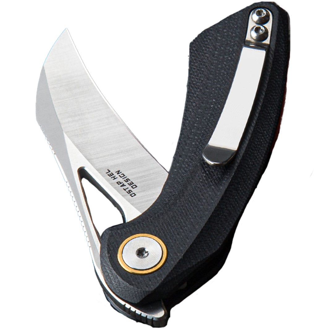 Складаний ніж Bestech Knives Bihai Stonewash by Ostap Hel - Black