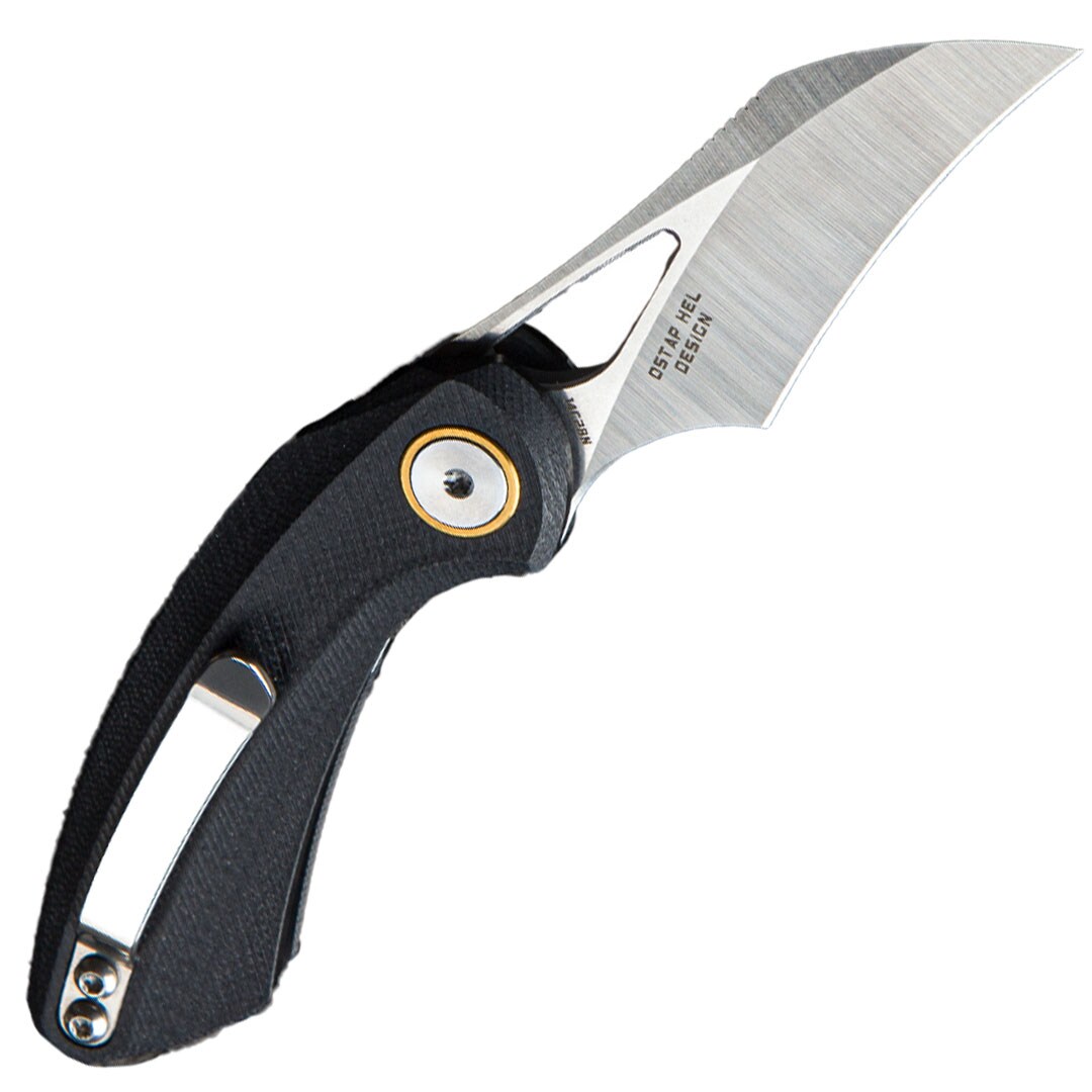 Складаний ніж Bestech Knives Bihai Stonewash by Ostap Hel - Black