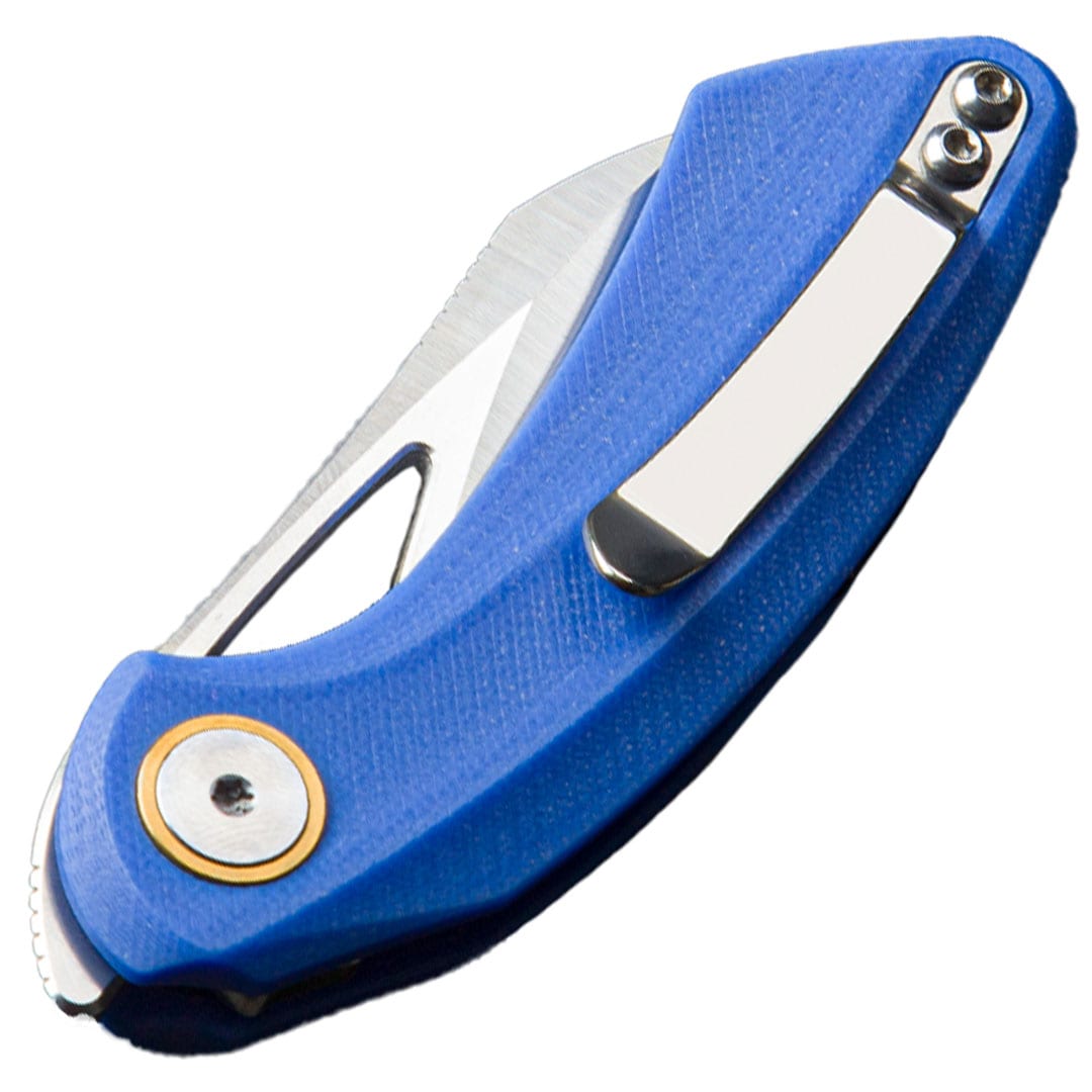 Nóż składany Bestech Knives Bihai by Ostap Hel - Stonewash/Blue