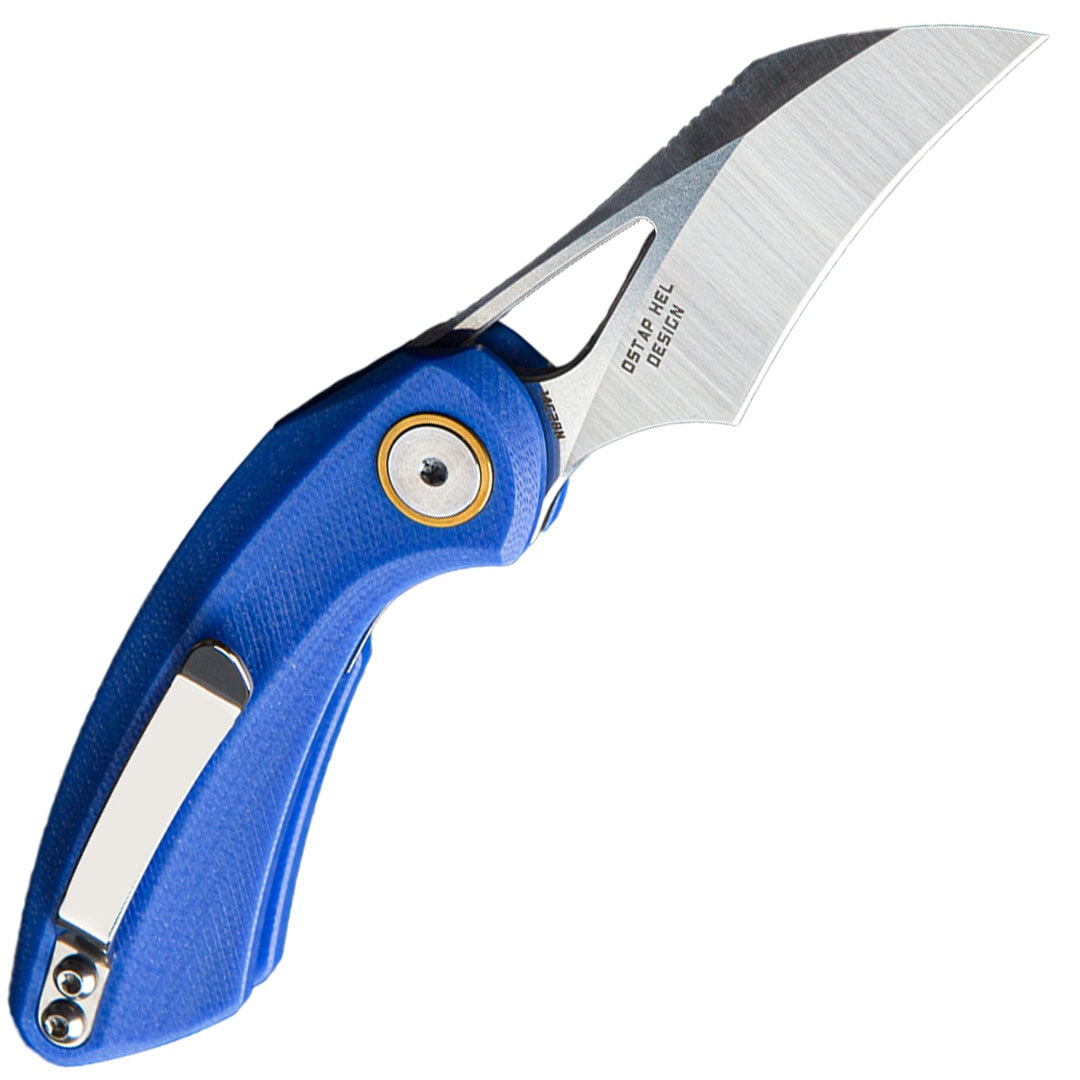 Nóż składany Bestech Knives Bihai by Ostap Hel - Stonewash/Blue
