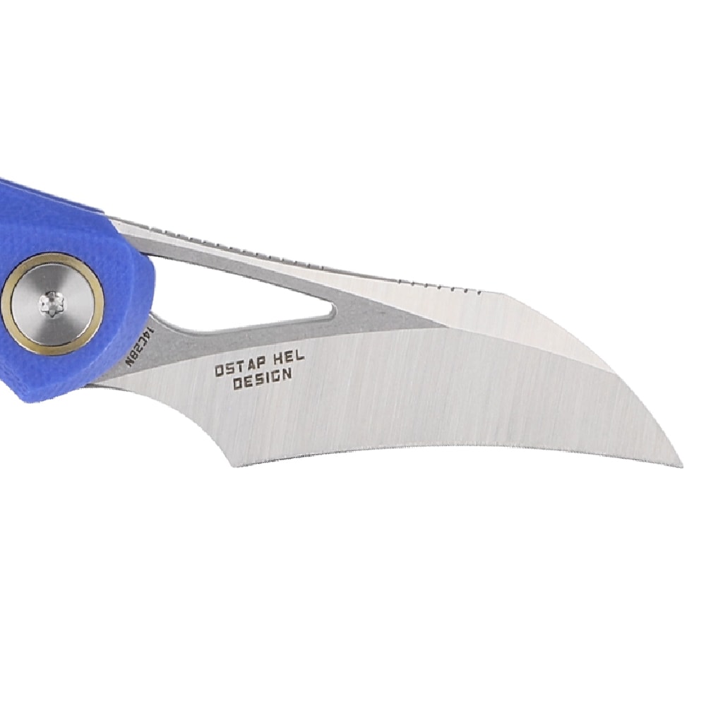 Nóż składany Bestech Knives Bihai by Ostap Hel - Stonewash/Blue