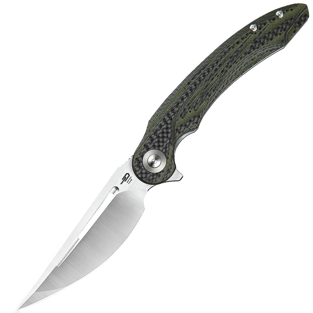 Складаний ніж Bestech Knives Irida Carbon Fiber/G10 - Green