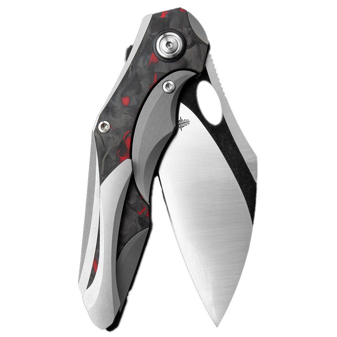 Складаний ніж Bestech Knives Nogard - Grey/Red Marble