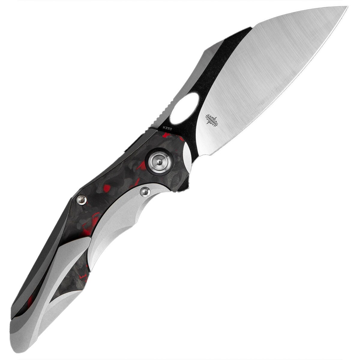Nóż składany Bestech Knives Nogard - Grey/Red Marble