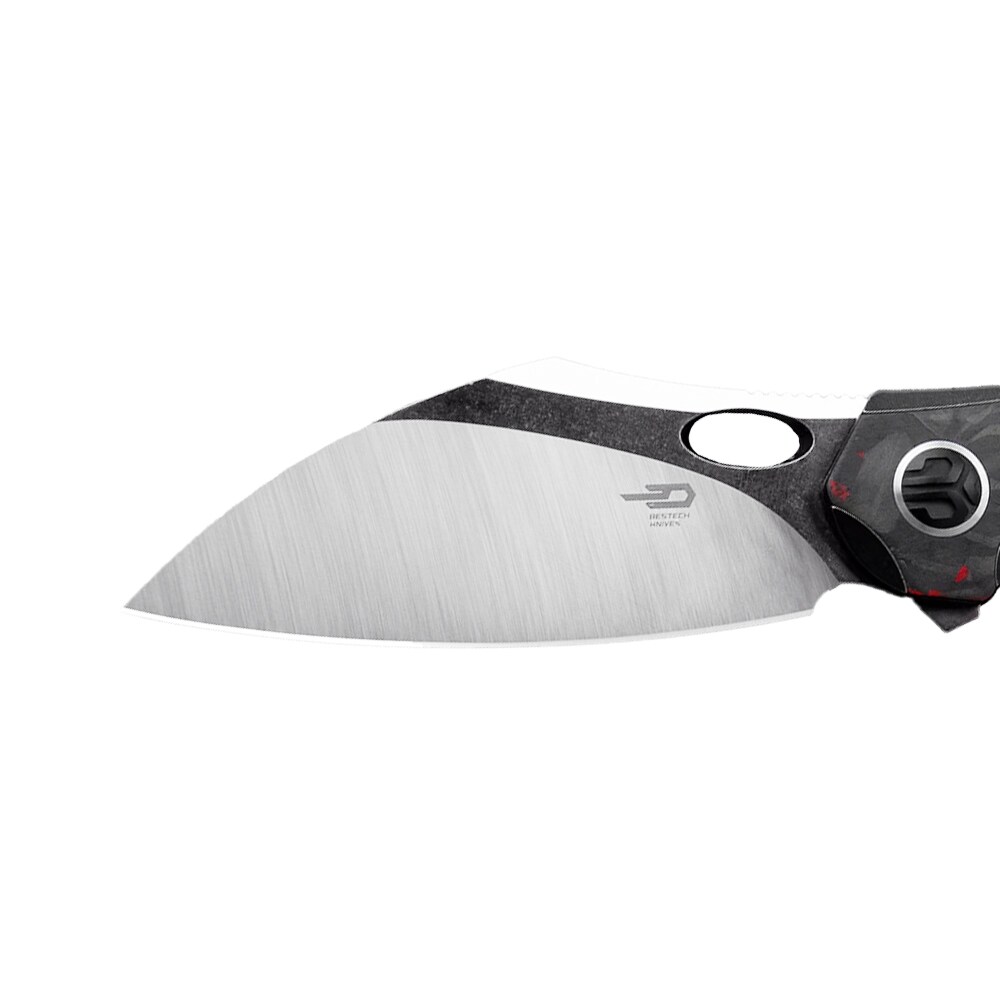 Складаний ніж Bestech Knives Nogard - Black/Red Marble
