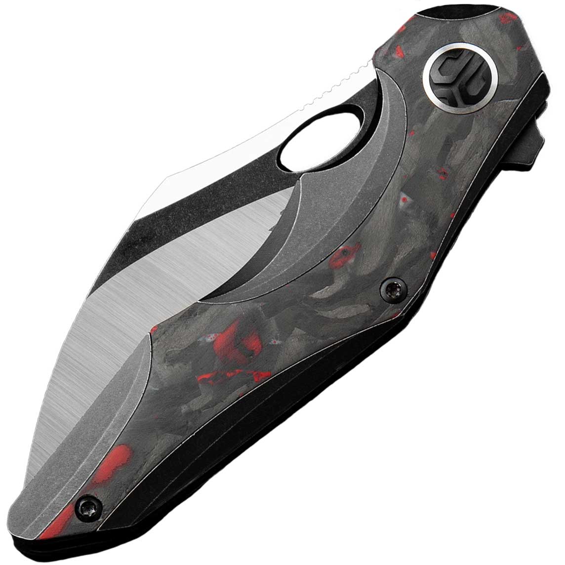 Складаний ніж Bestech Knives Nogard - Black/Red Marble