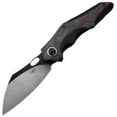 Nóż składany Bestech Knives Nogard - Black/Red Marble
