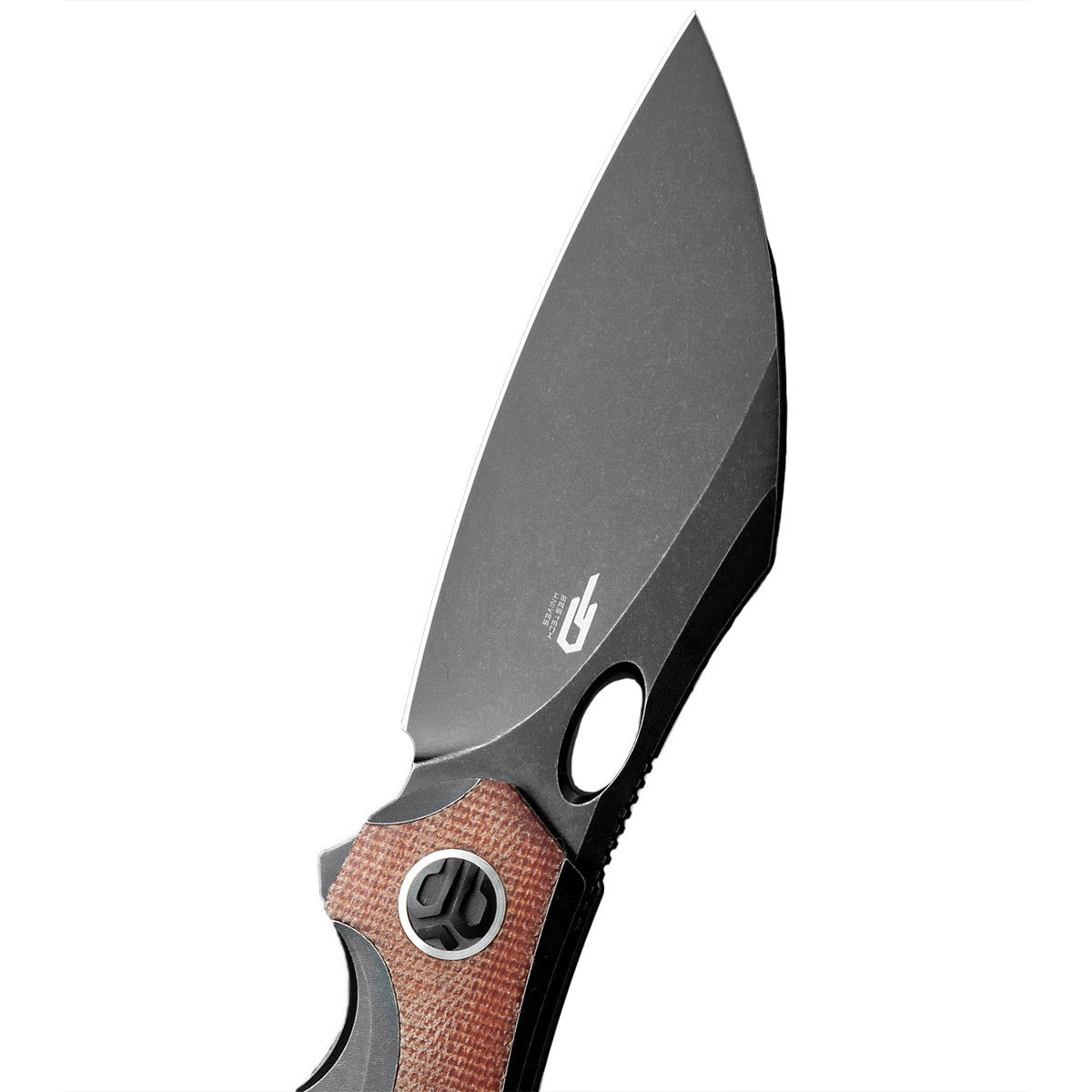 Nóż składany Bestech Knives Nogard - Black Titanium/Natural Micarta Canvas
