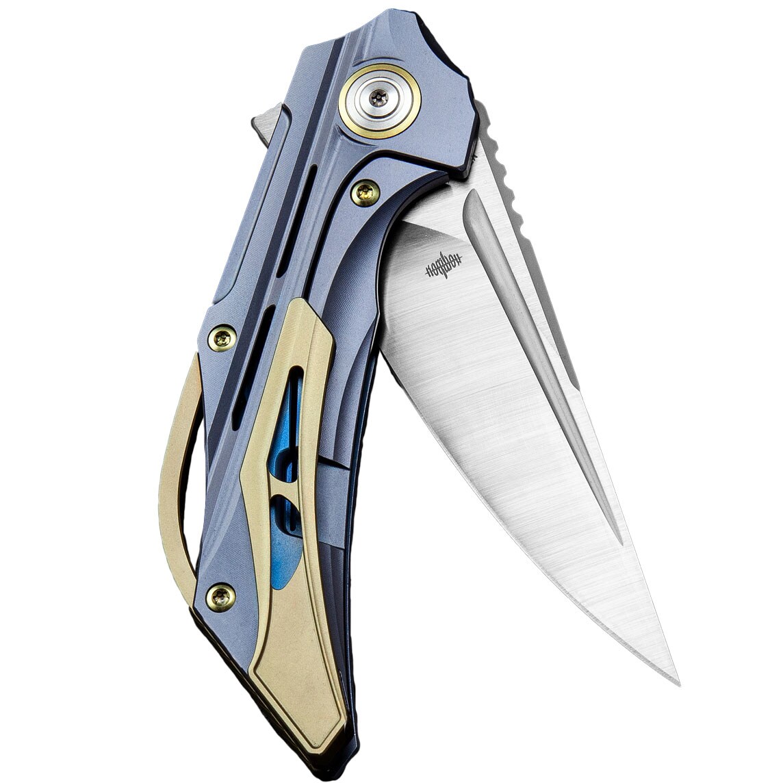 Nóż składany Bestech Knives Vigil - Satin Blade/Blue Titanium