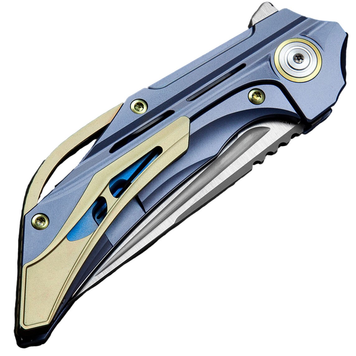 Nóż składany Bestech Knives Vigil - Satin Blade/Blue Titanium