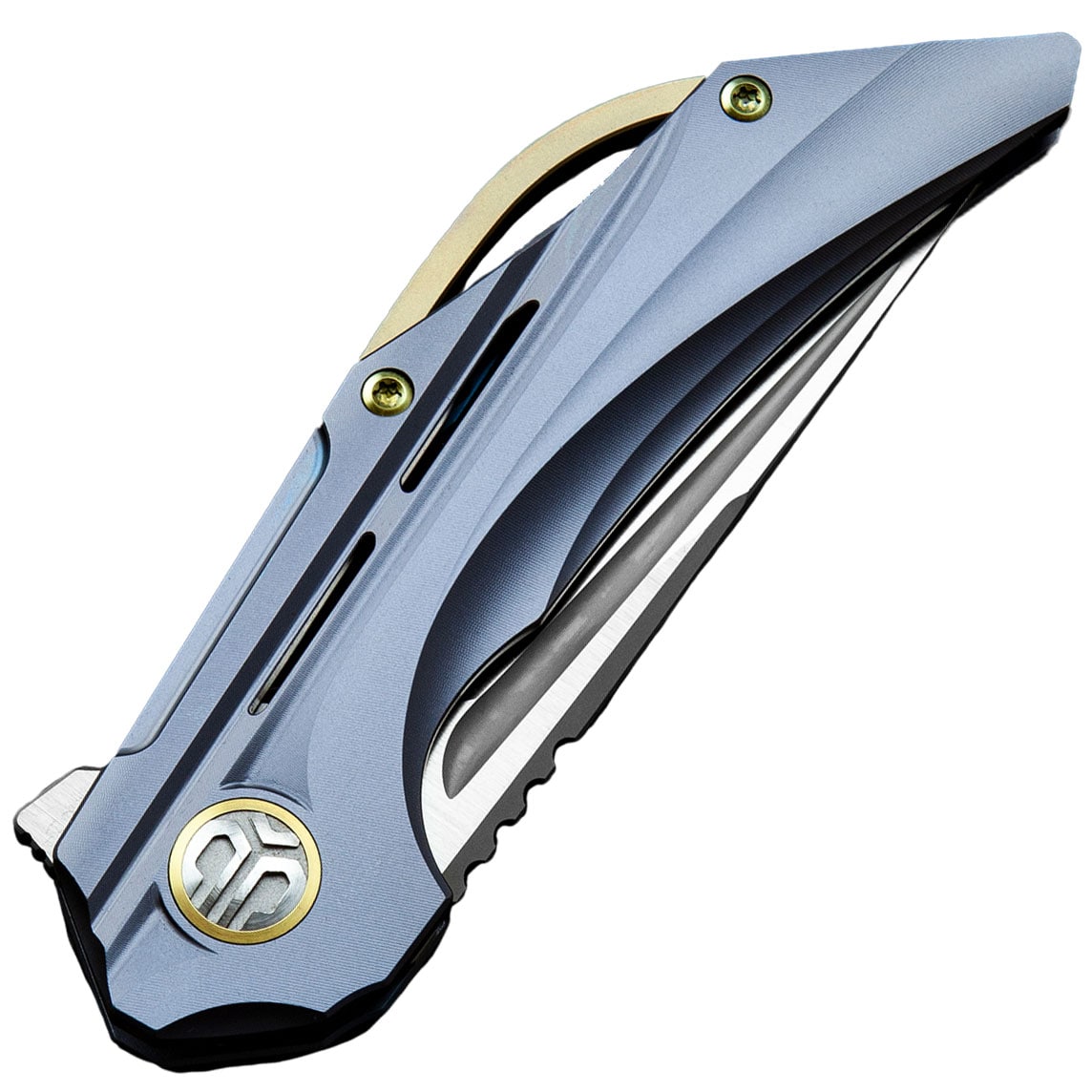 Nóż składany Bestech Knives Vigil - Satin Blade/Blue Titanium