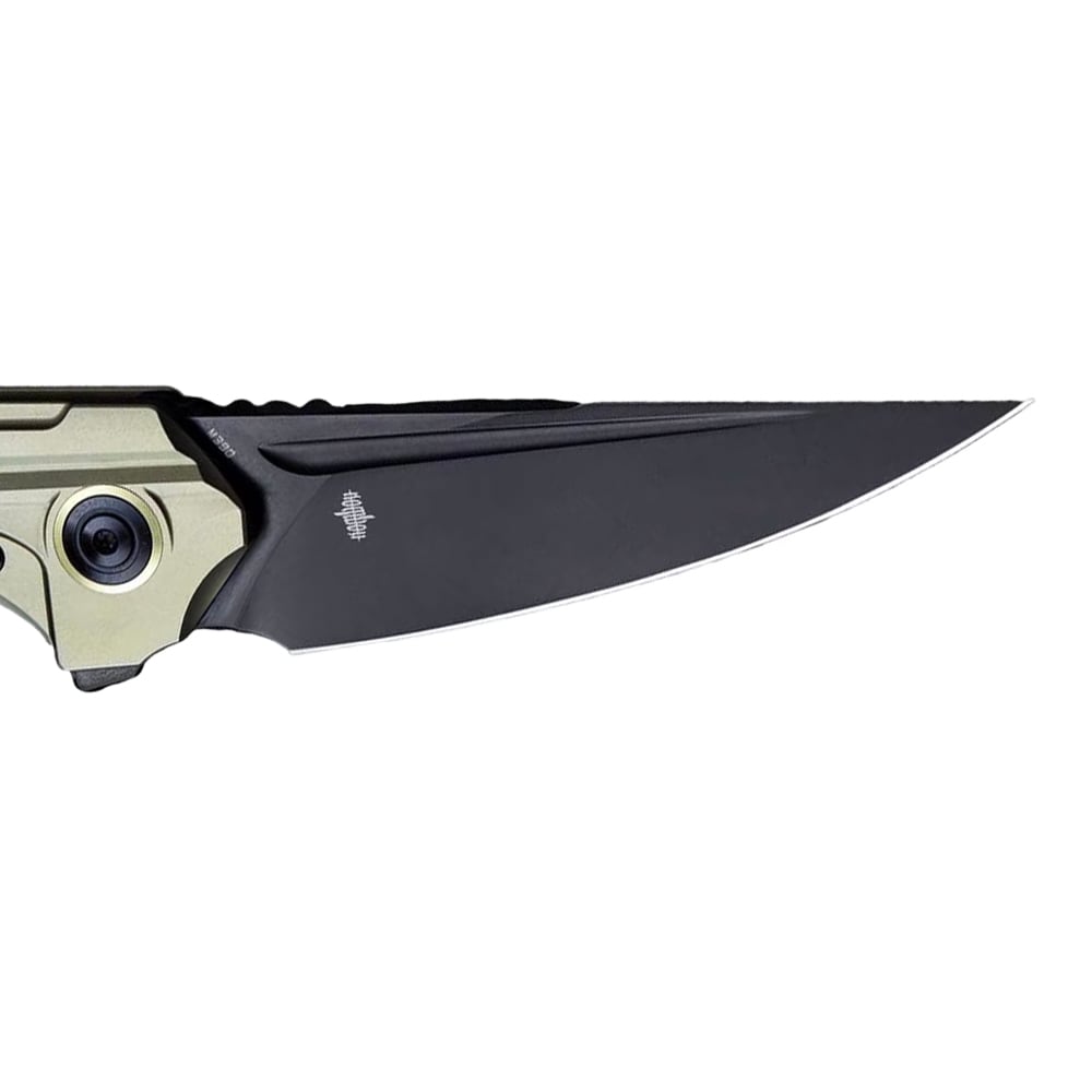 Nóż składany Bestech Knives Vigil - Black Stonewash Blade/Gold Titanium