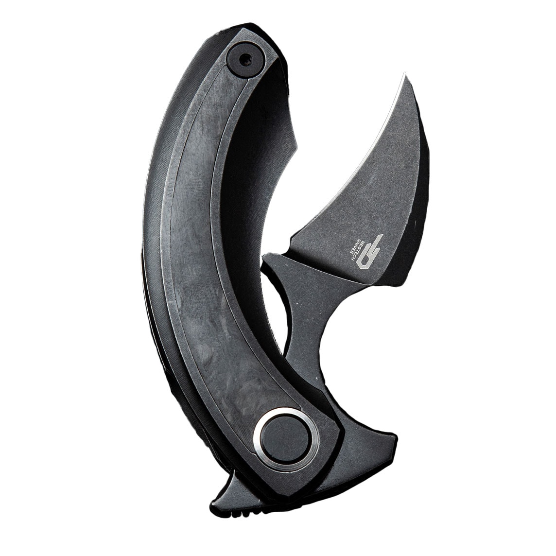 Складаний ніж Bestech Knives Strelit - Black Stonewash/ Black Titanium - Carbon Fiber