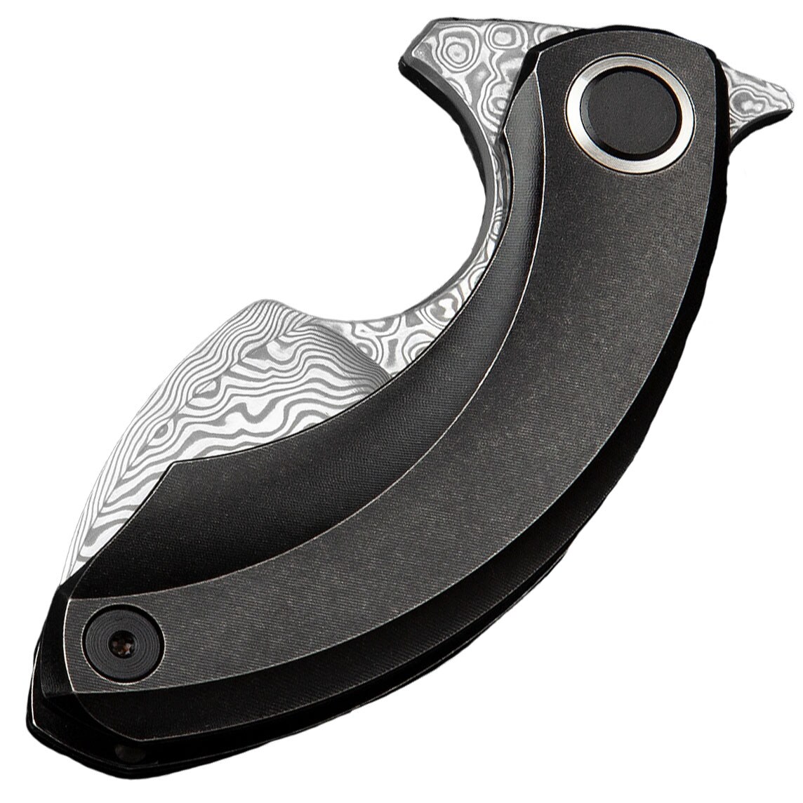 Nóż składany Bestech Knives Strelit - Damascus/Black Titanium