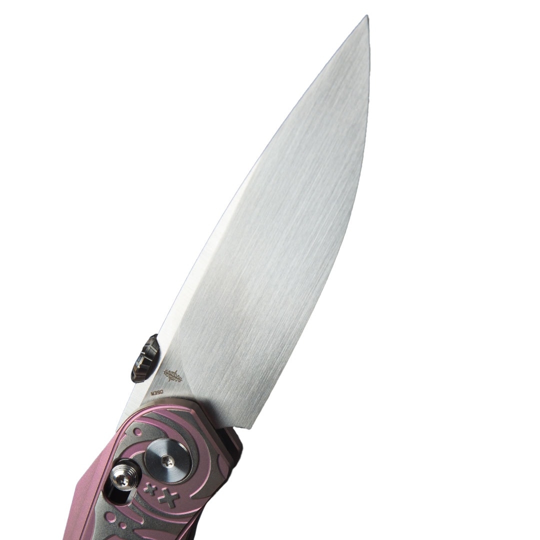 Nóż składany Bestech Knives Mothus - Hand-rubbed Satin Blade/Purple Titanium