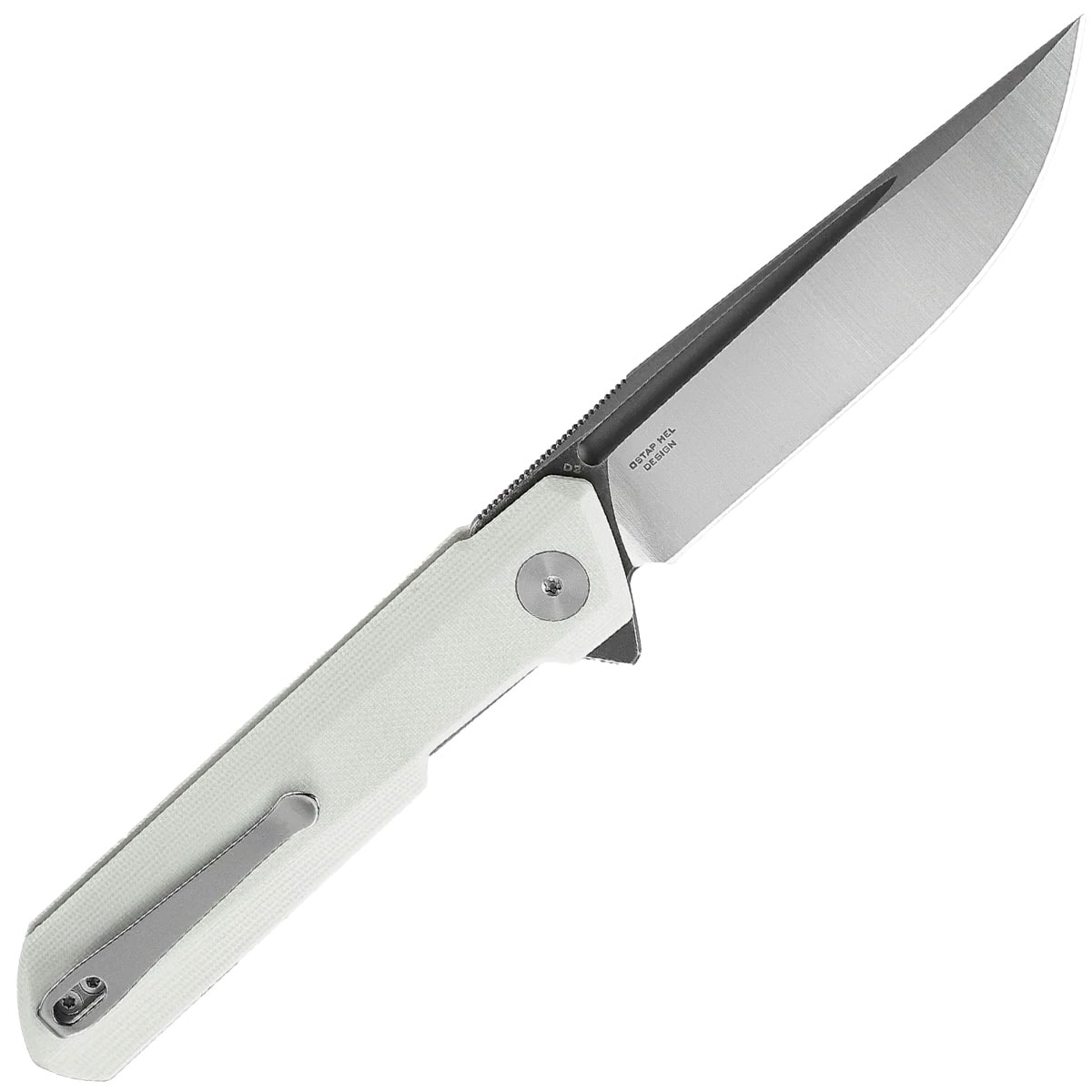 Nóż składany Bestechman Dundee Gray Titanized - White
