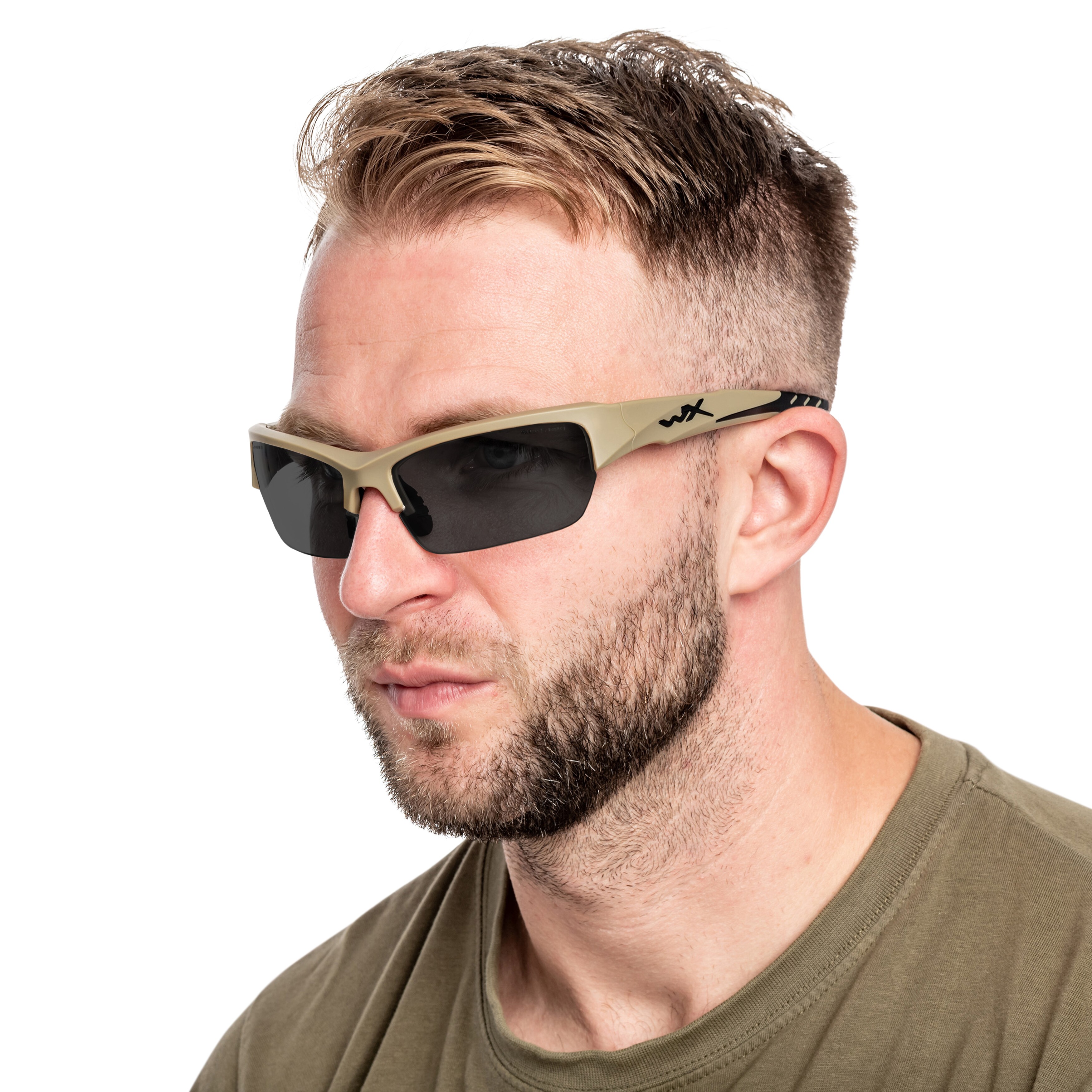 Okulary taktyczne Wiley X Valor 2.5 Set 3in1 - Matte Tan