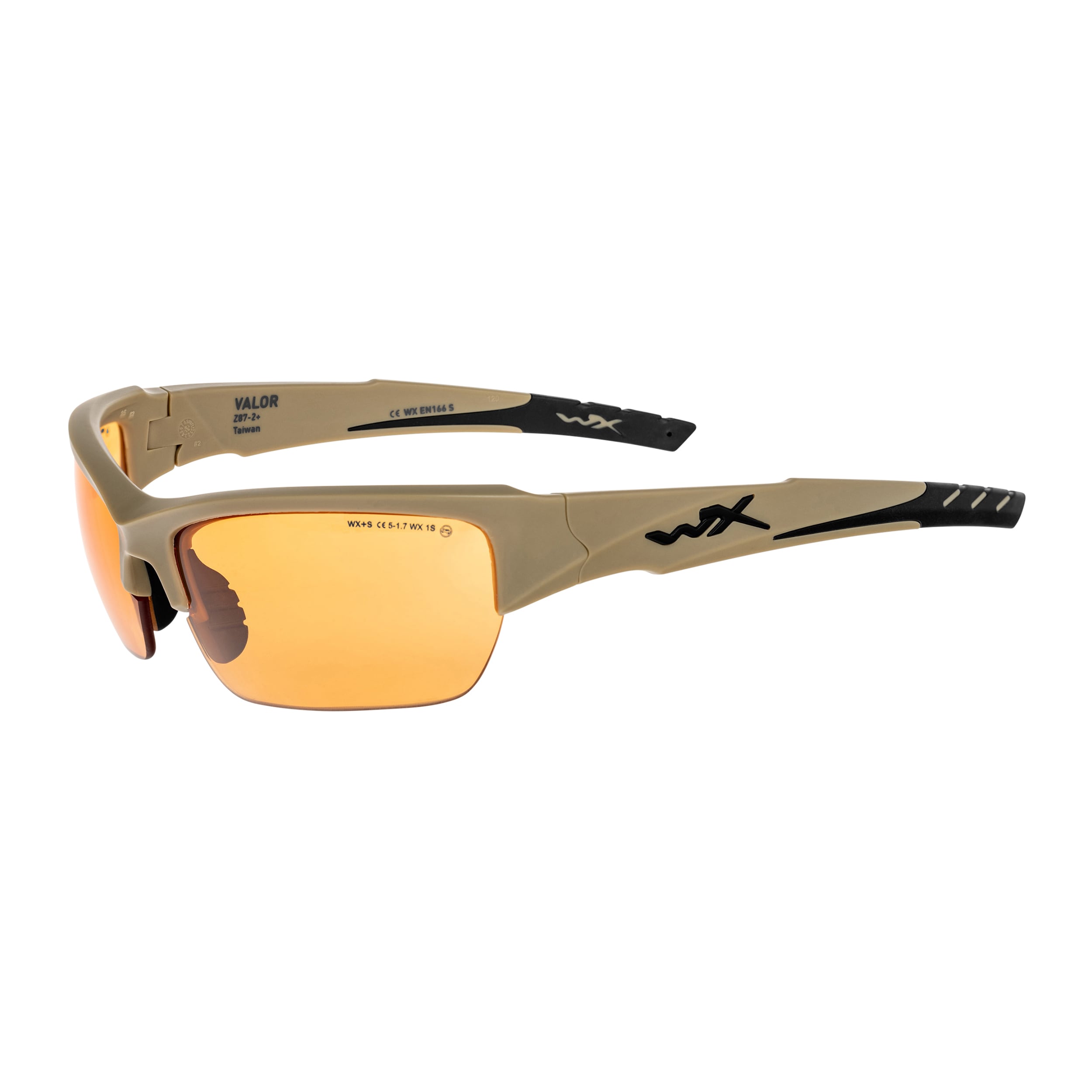 Okulary taktyczne Wiley X Valor 2.5 Set 3in1 - Matte Tan