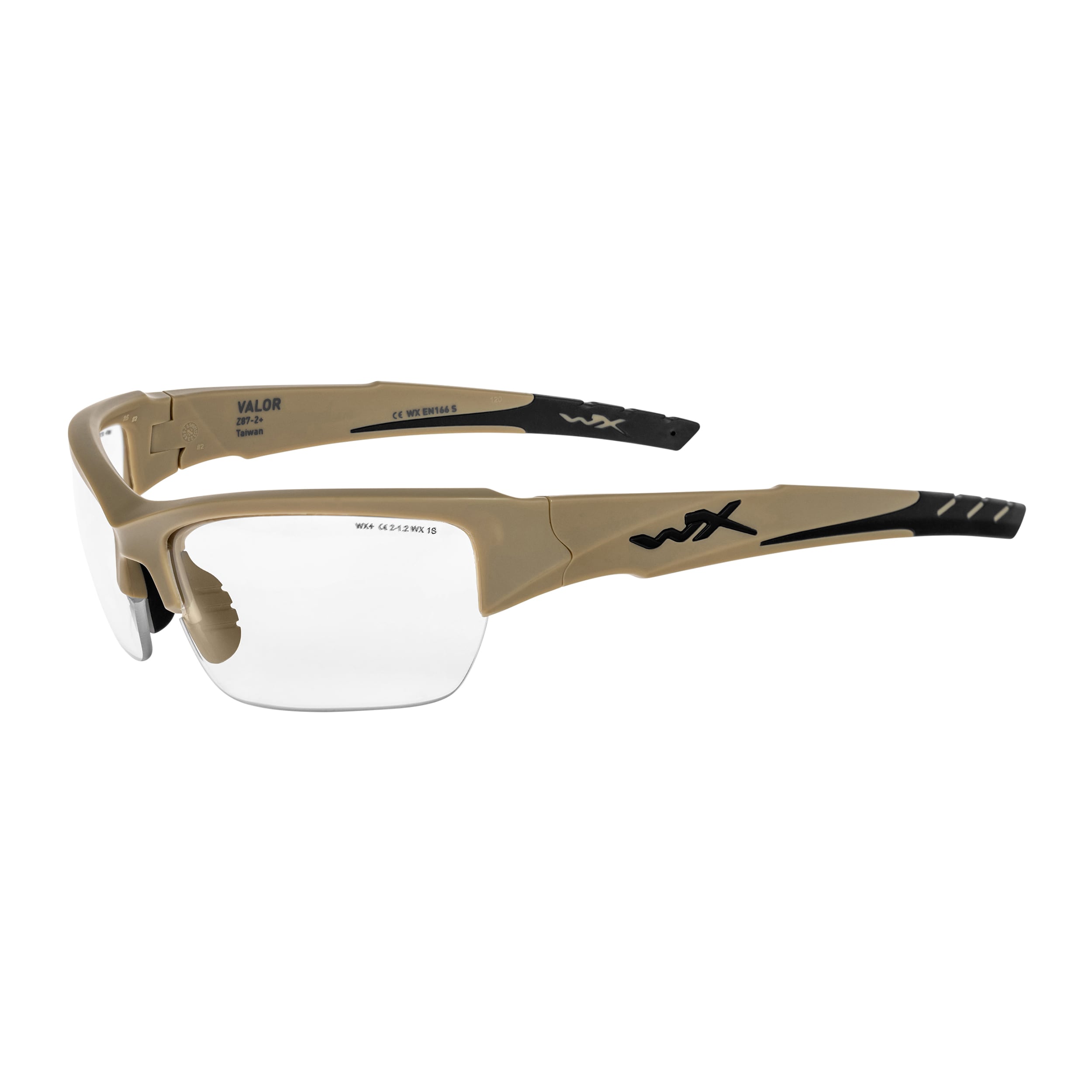 Okulary taktyczne Wiley X Valor 2.5 Set 3in1 - Matte Tan