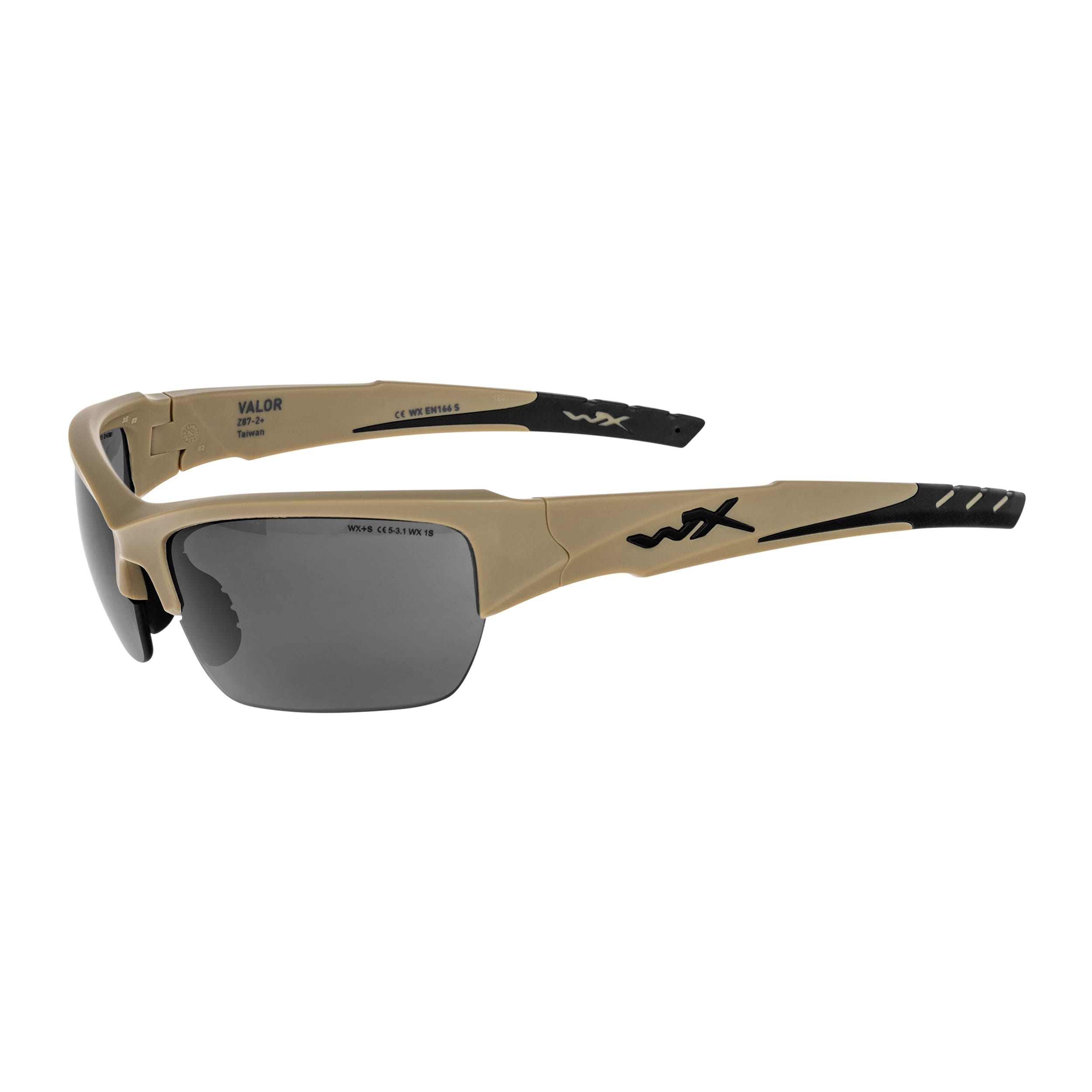 Okulary taktyczne Wiley X Valor 2.5 Set 3in1 - Matte Tan