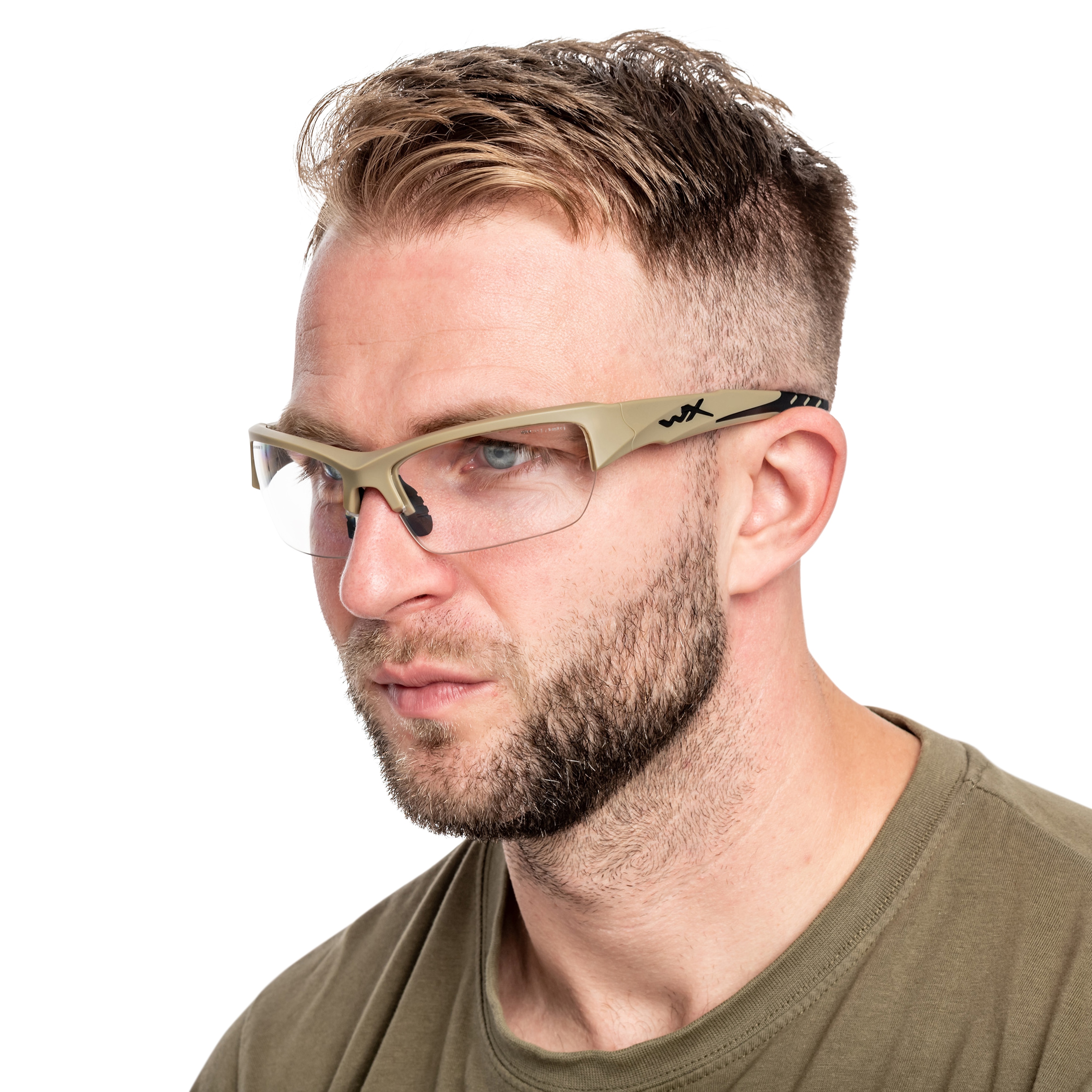 Okulary taktyczne Wiley X Valor 2.5 Set 3in1 - Matte Tan
