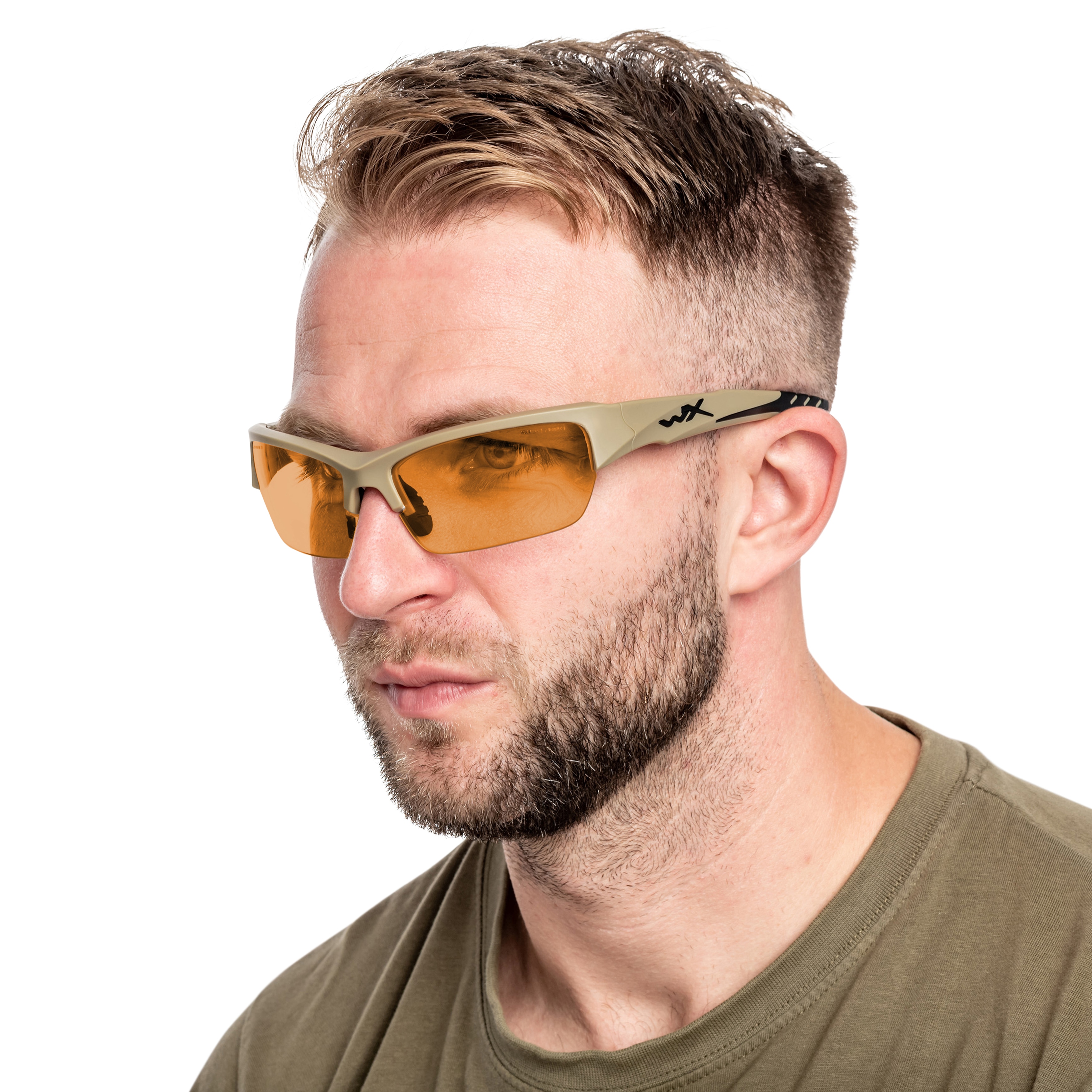 Okulary taktyczne Wiley X Valor 2.5 Set 3in1 - Matte Tan