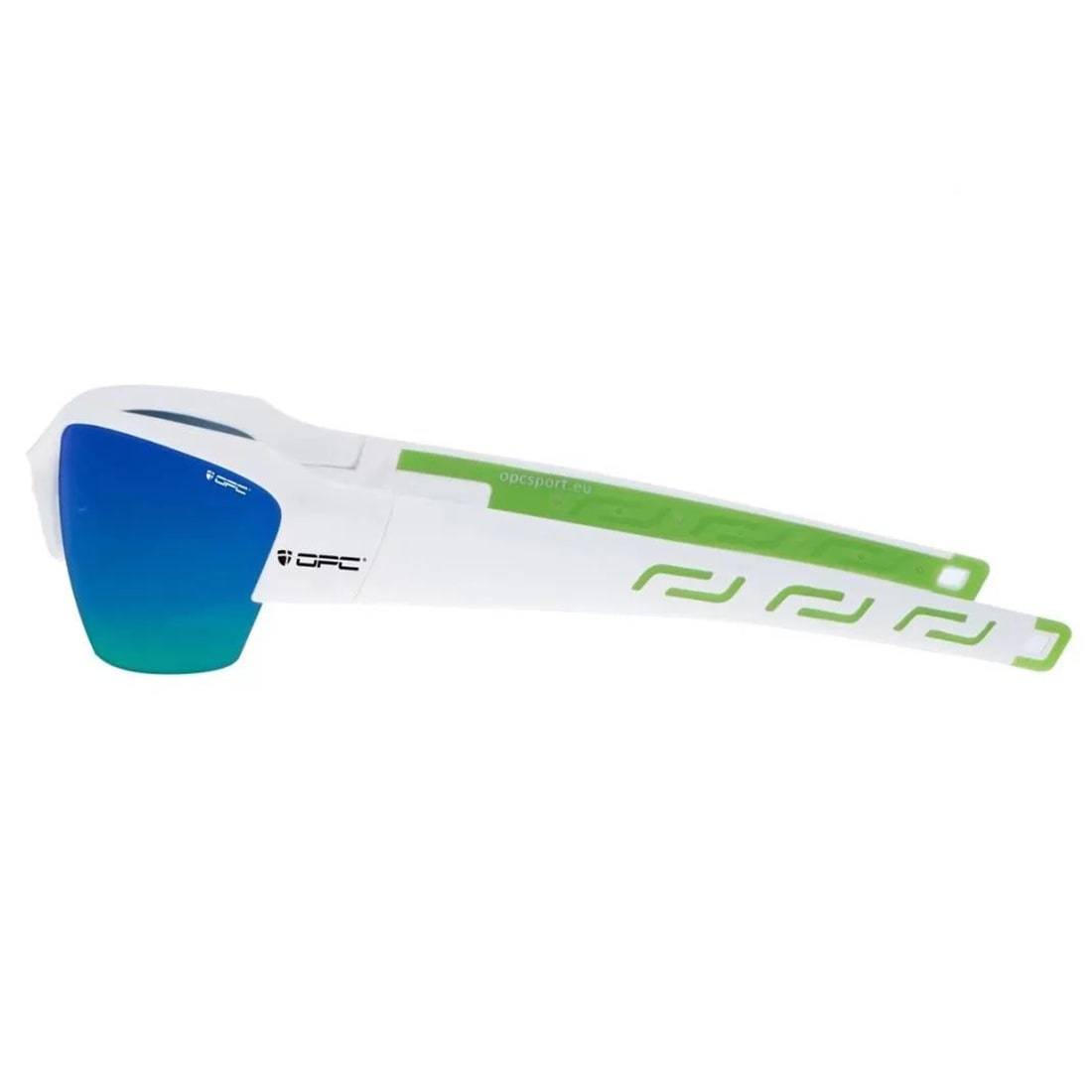 Okulary przeciwsłoneczne OPC Extreme Stelvio White/Green Blue Revo z polaryzacją