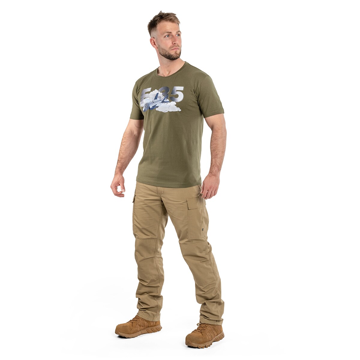 Koszulka T-shirt F-35 - Olive