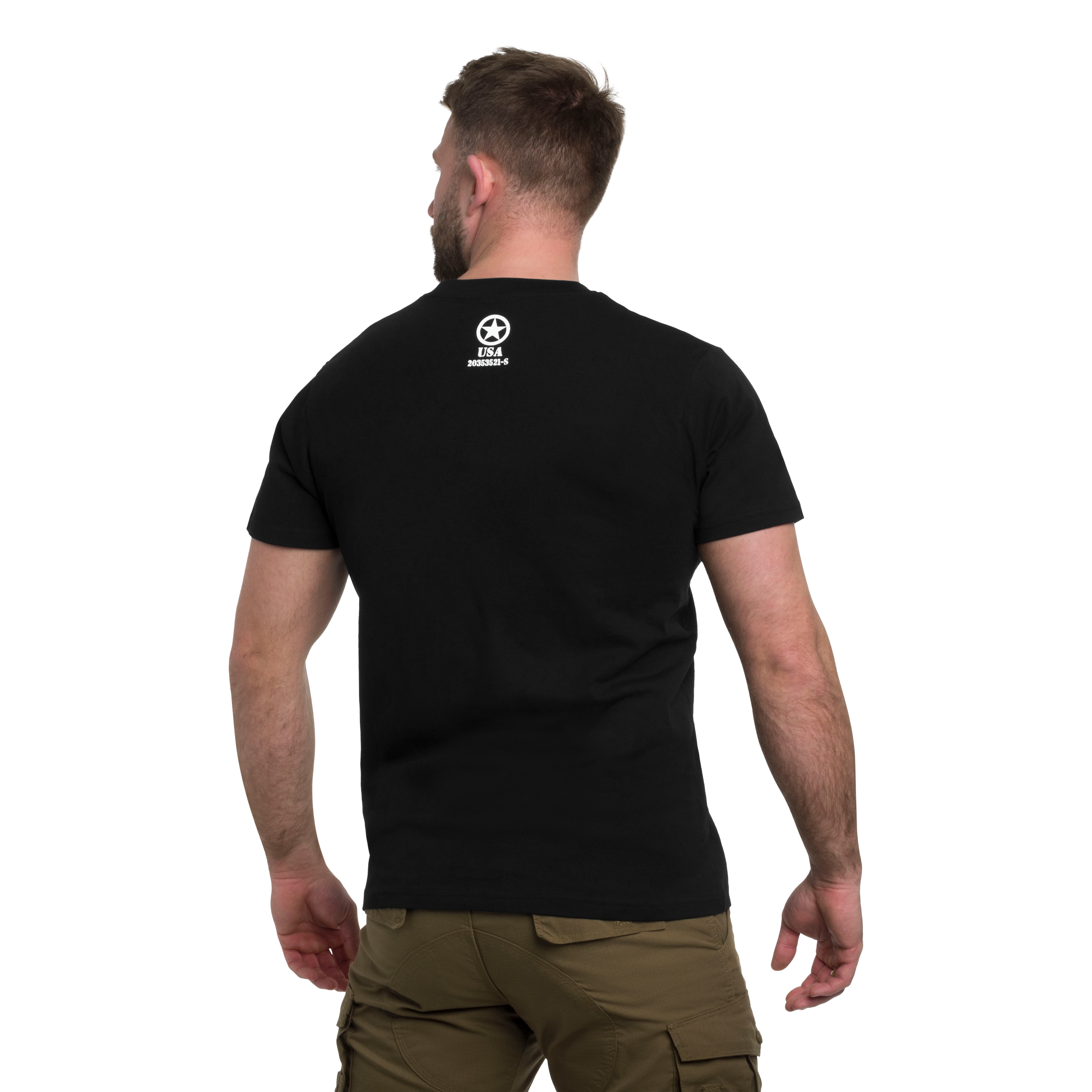Koszulka T-Shirt Mil-Tec Allied Star - Black