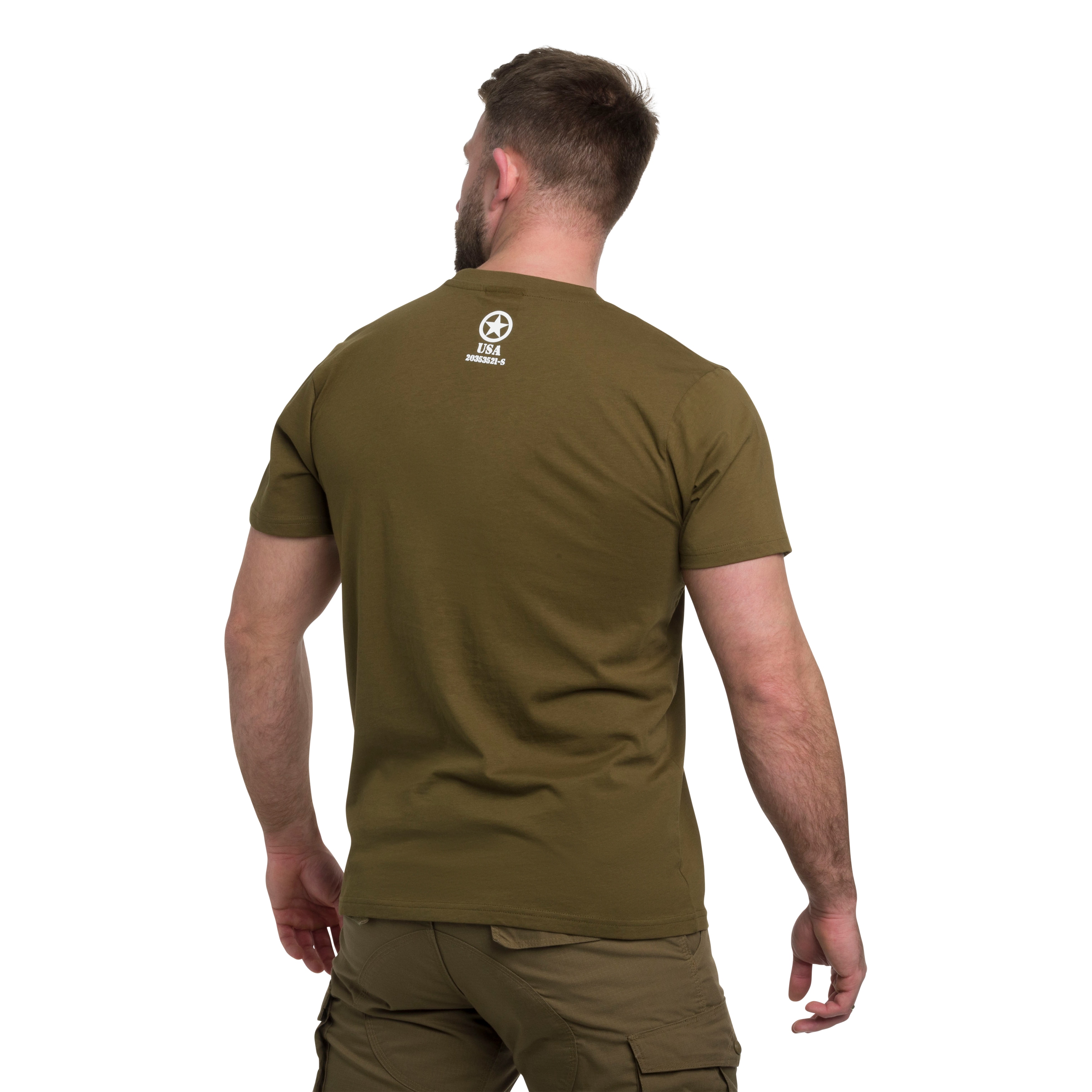 Koszulka T-Shirt Mil-Tec Allied Star - Olive